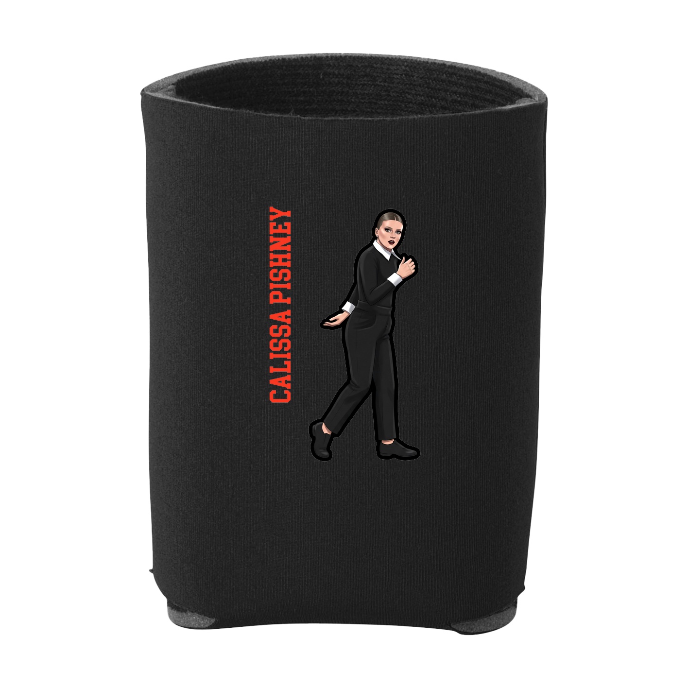 Can Holder — Name Vertical in Black