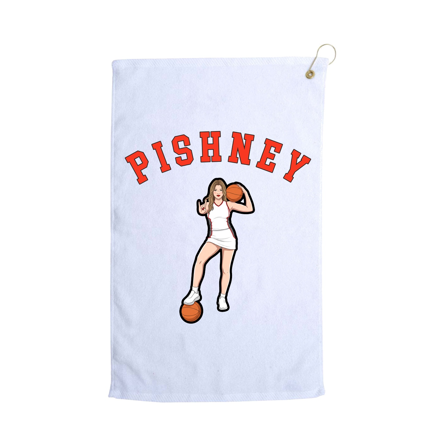 Golf Towel — Shirsey Arch in White