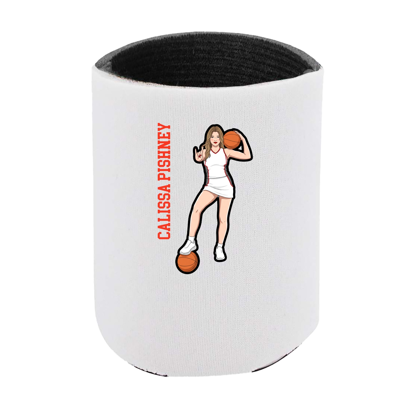 Can Holder — Name Vertical in White