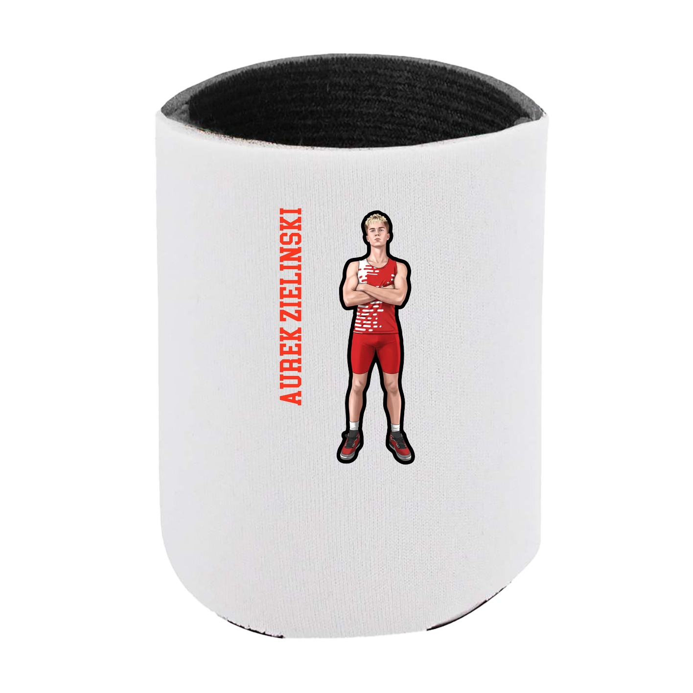 Can Holder — Name Vertical in White