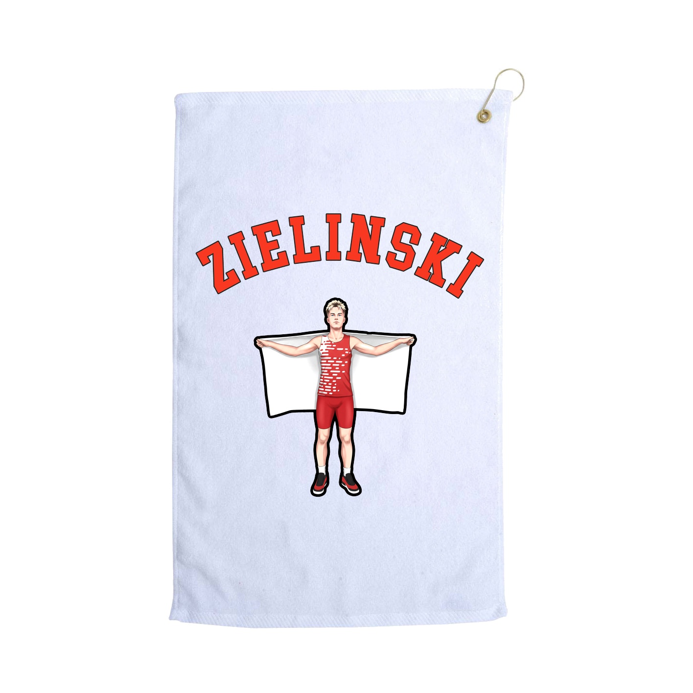 Golf Towel — Shirsey Arch in White