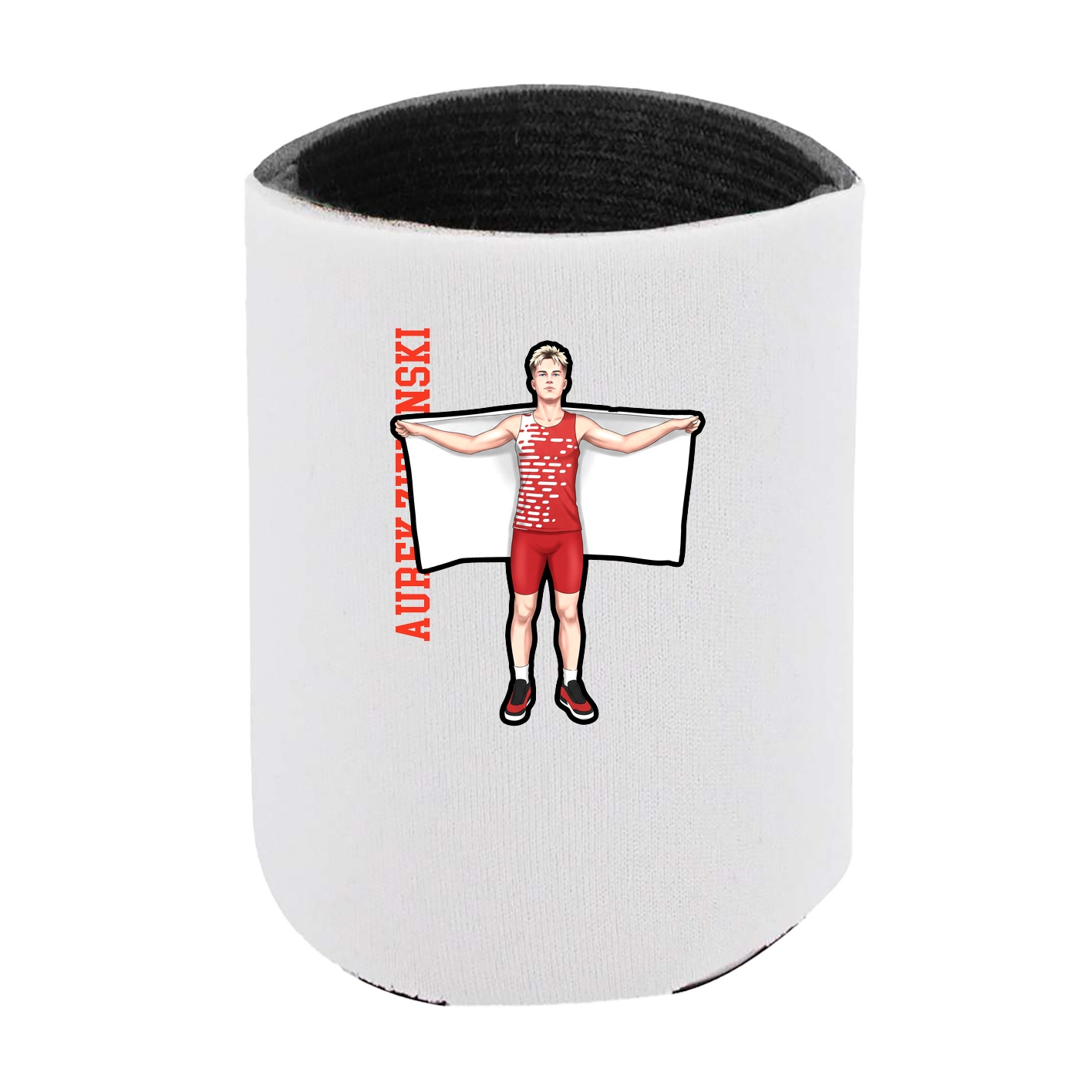 Can Holder — Name Vertical in White