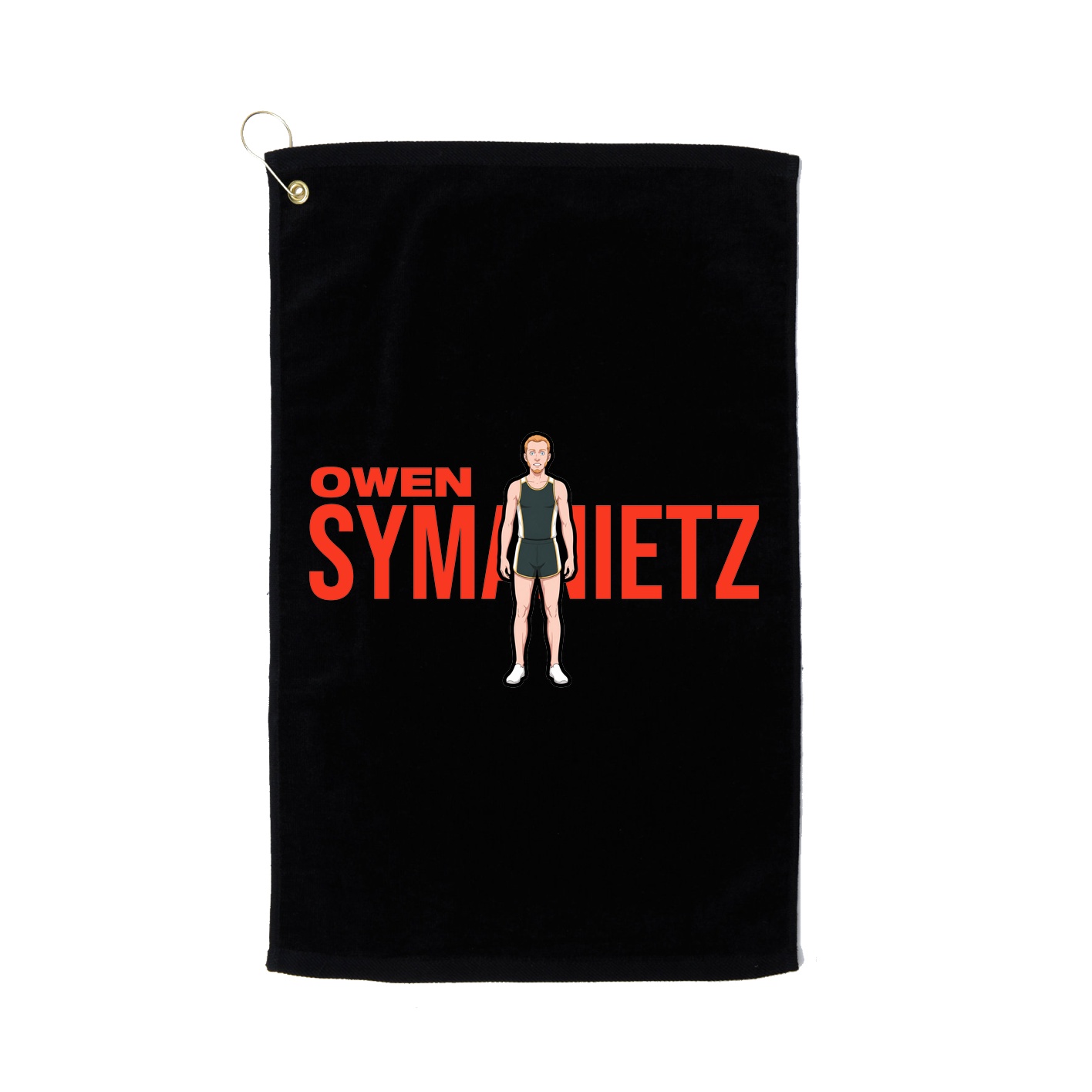 Golf Towel — Player Name in Black