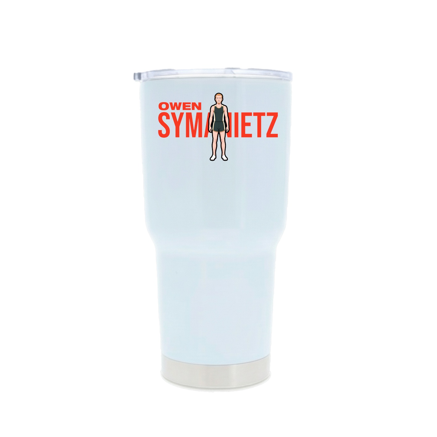 30oz Stainless Steel Tumbler — Player Name in White