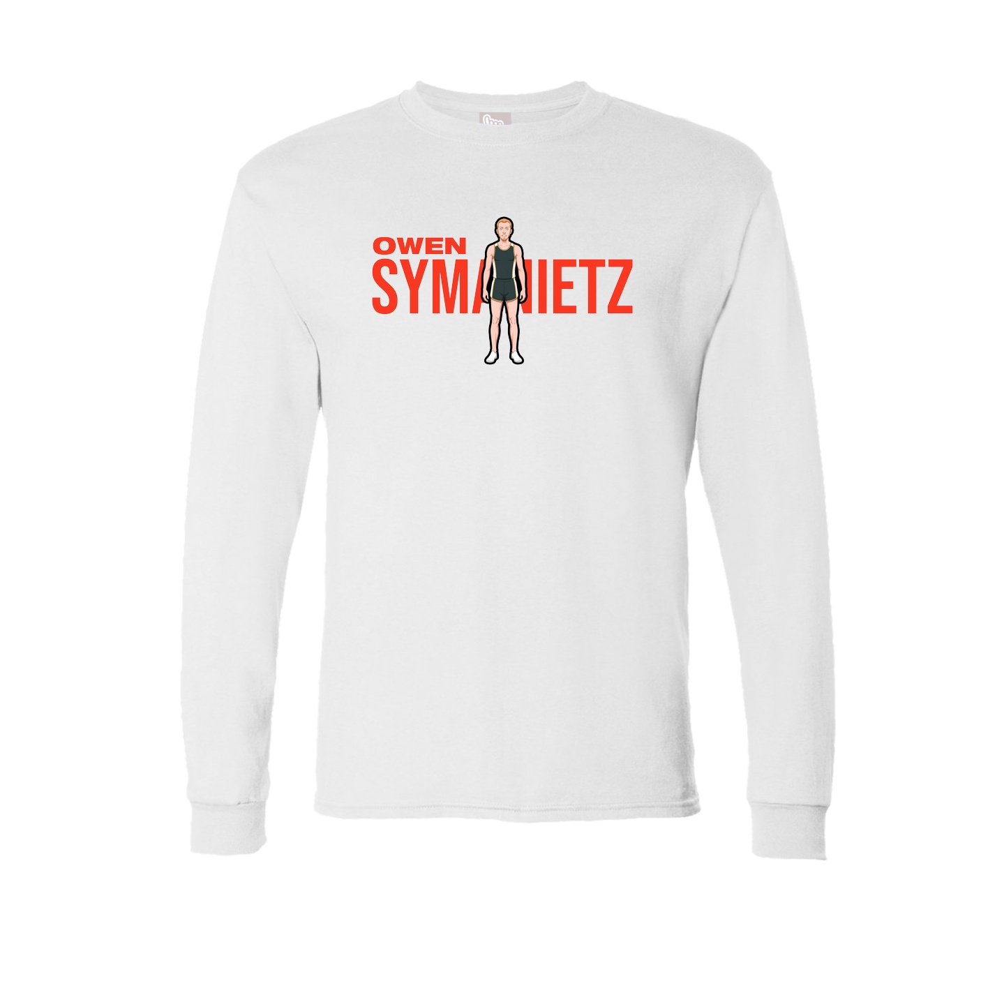 Long Sleeve Tee — Player Name in White