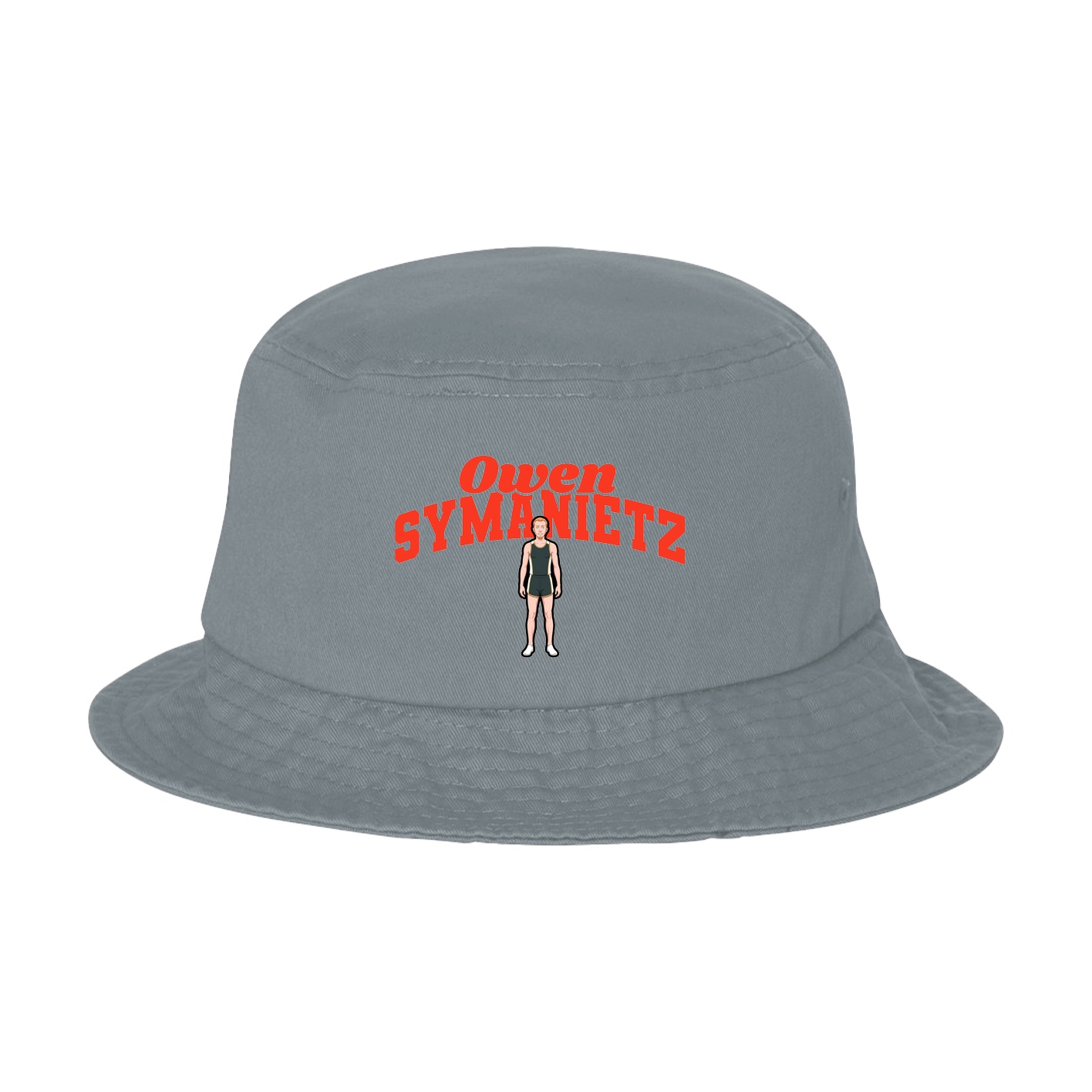Bucket Cap — Signature Arch in Grey