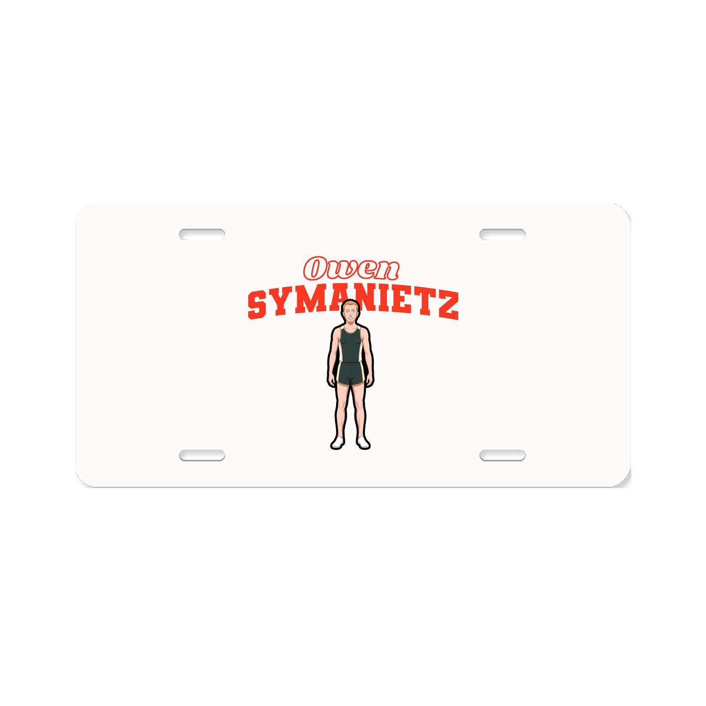 License Plate — Name Arch in Classic