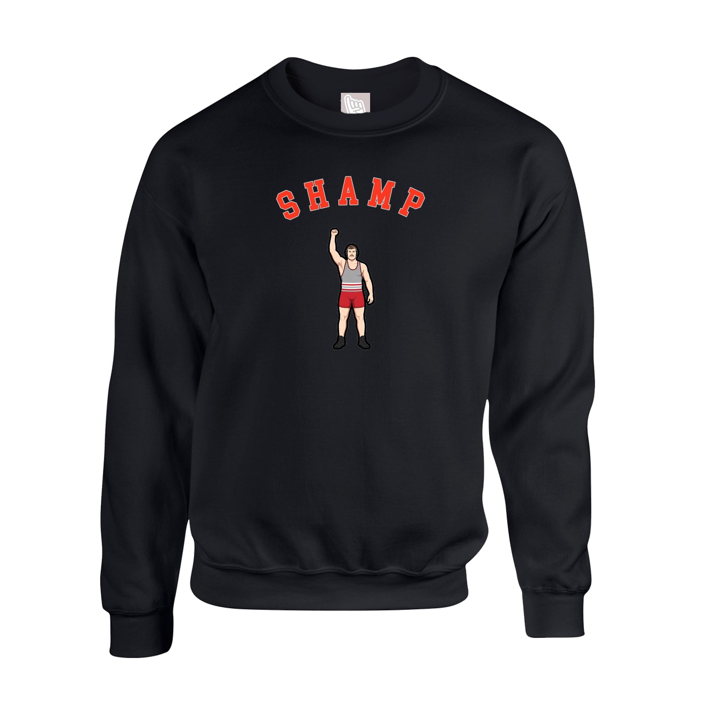 Fleece Crew — Shirsey Arch in Black
