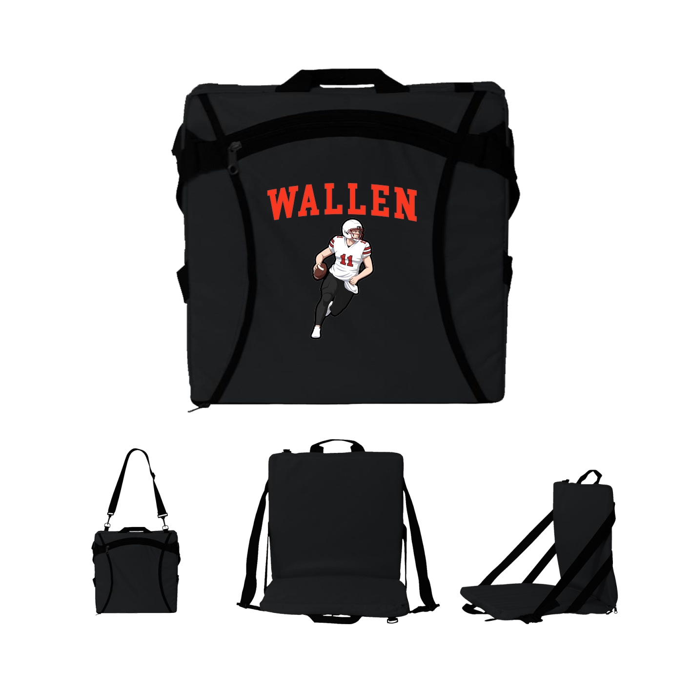 Folding Stadium Seat — Shirsey in Black