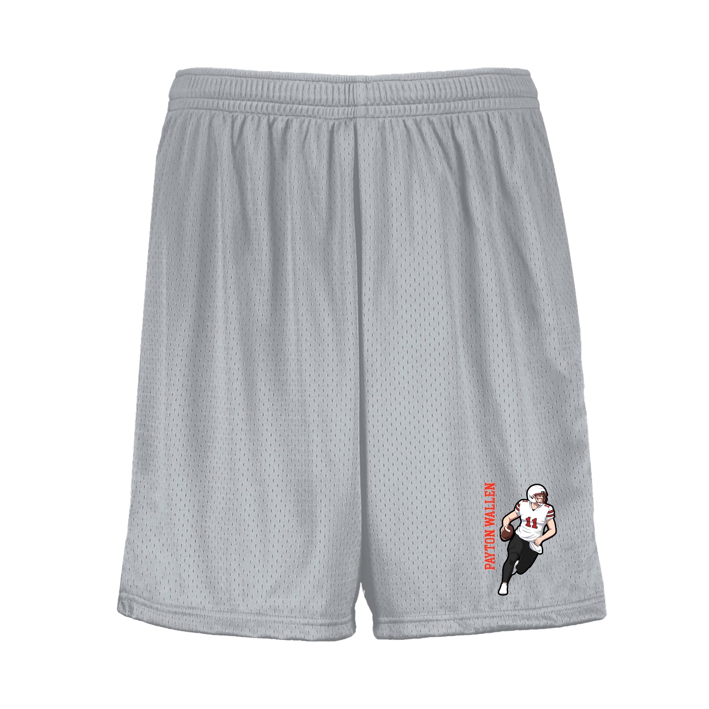 Shorts — Name Vertical in Silver