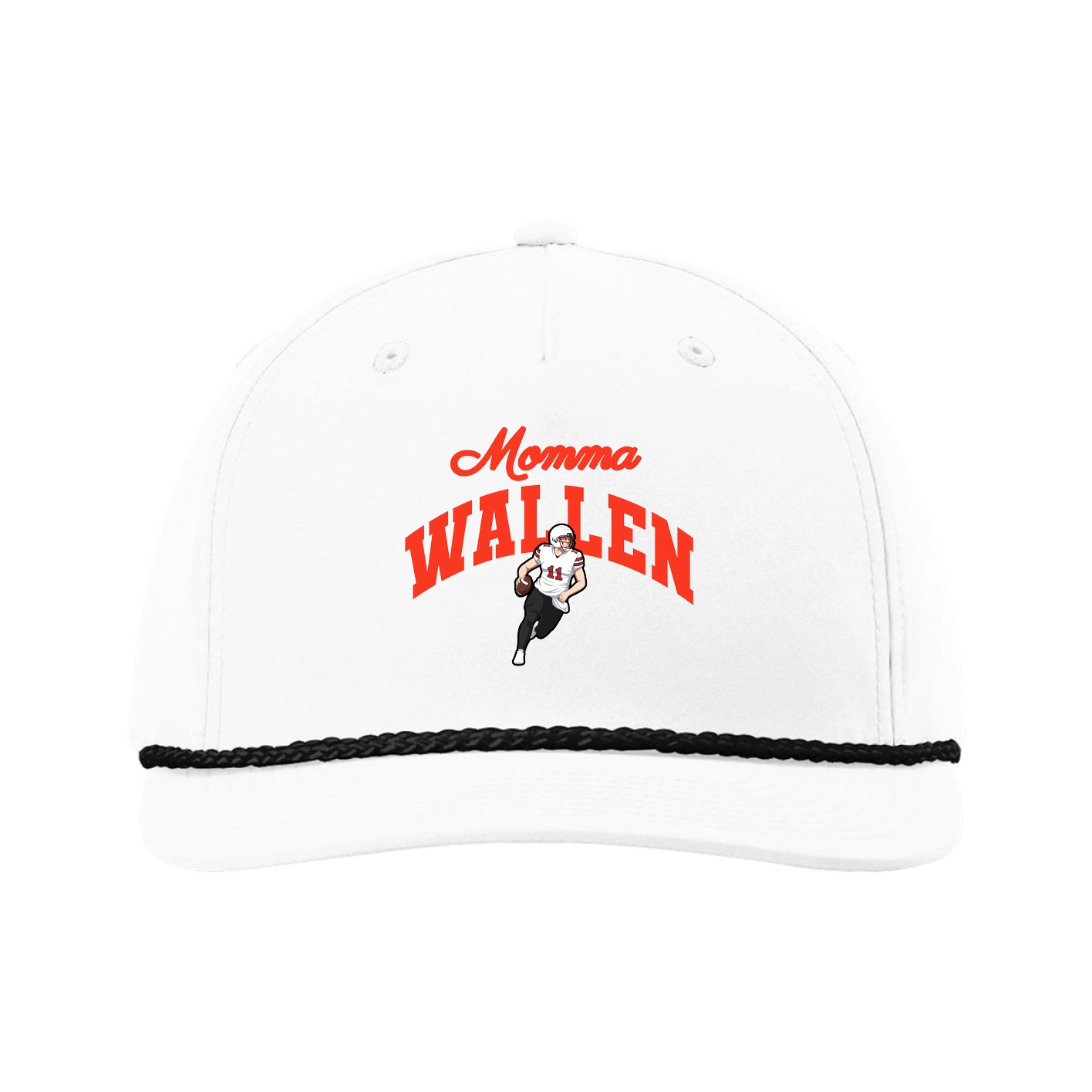 Five-Panel Classic Rope Cap — Mothers Day Arch in White