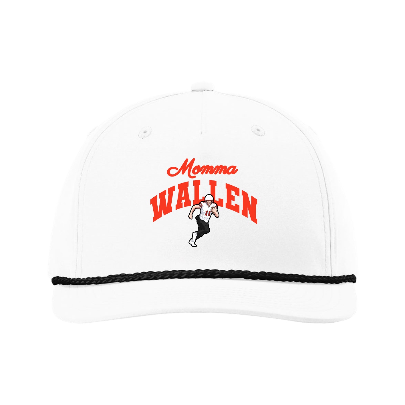 Five-Panel Classic Rope Cap — Mothers Day Arch in White