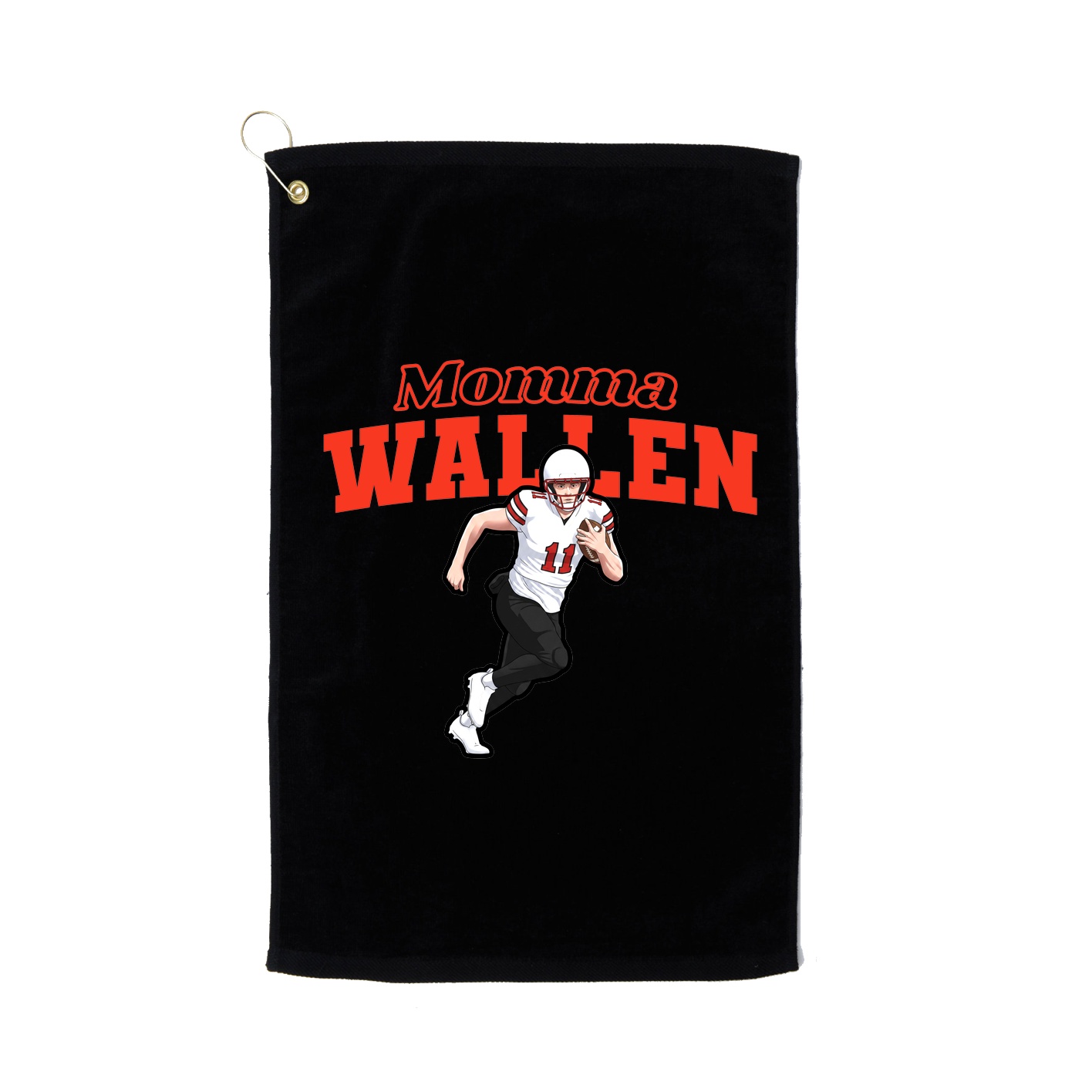 Golf Towel — Mothers Day Block in Black