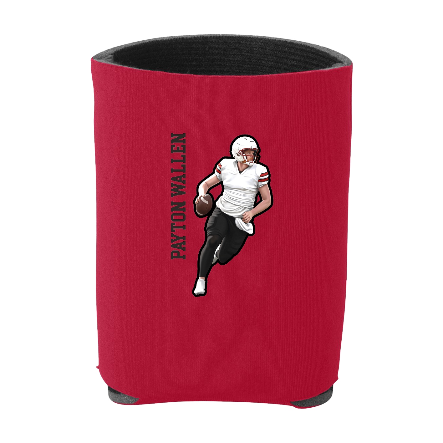 Can Holder — Name Vertical in Red