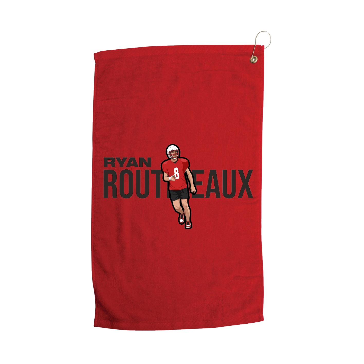 Golf Towel — Player Name in Red