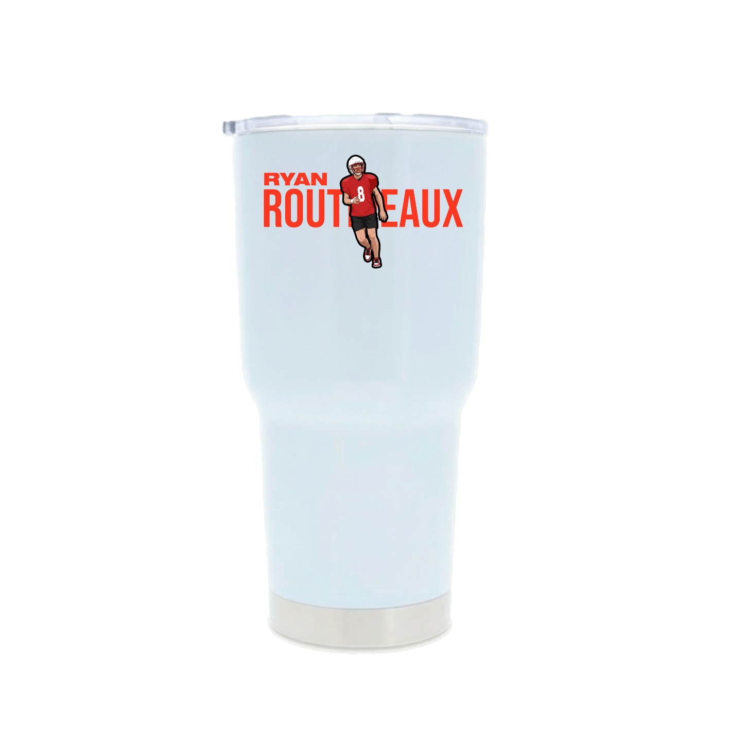 30oz Stainless Steel Tumbler — Player Name in White