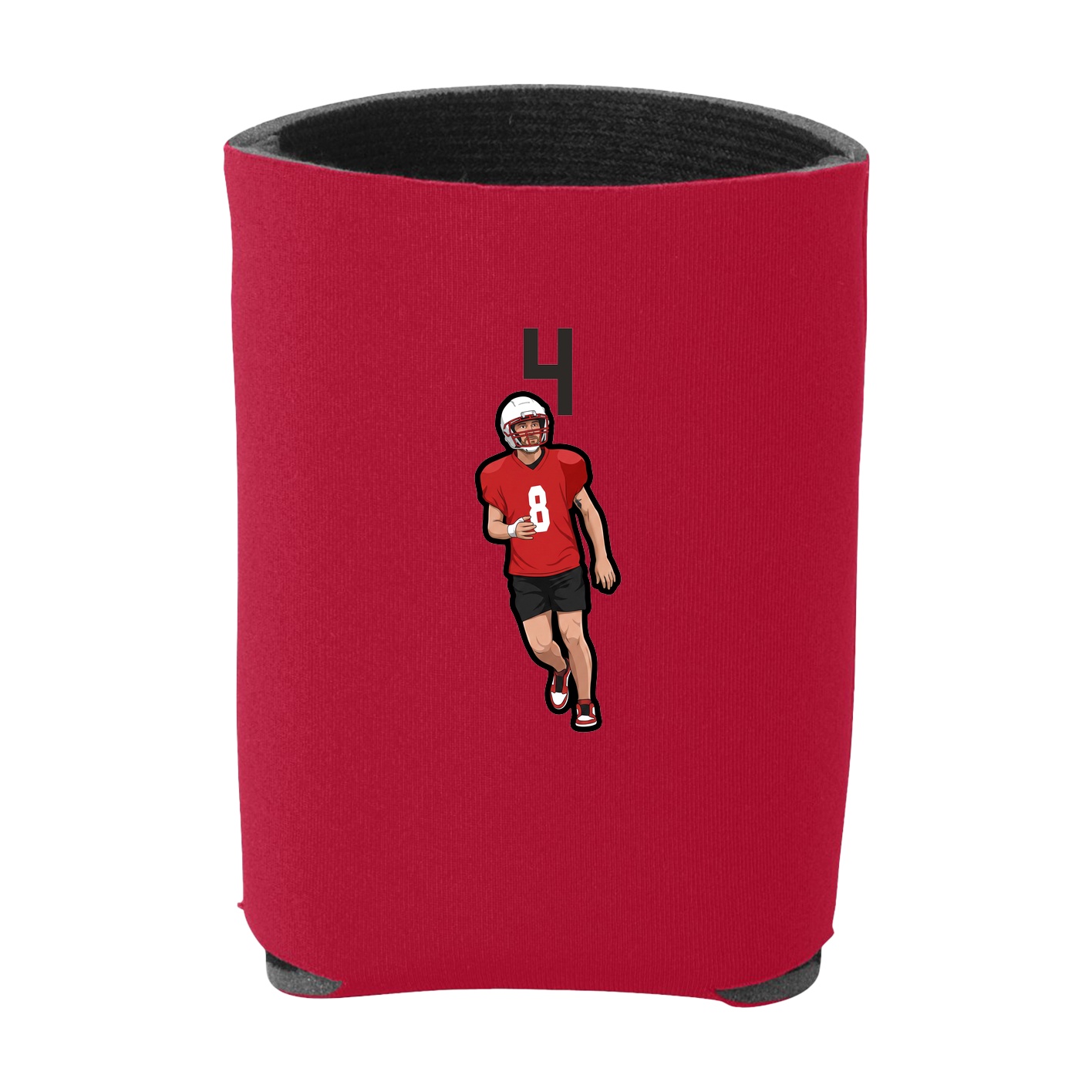 Can Holder — Number Top in Red