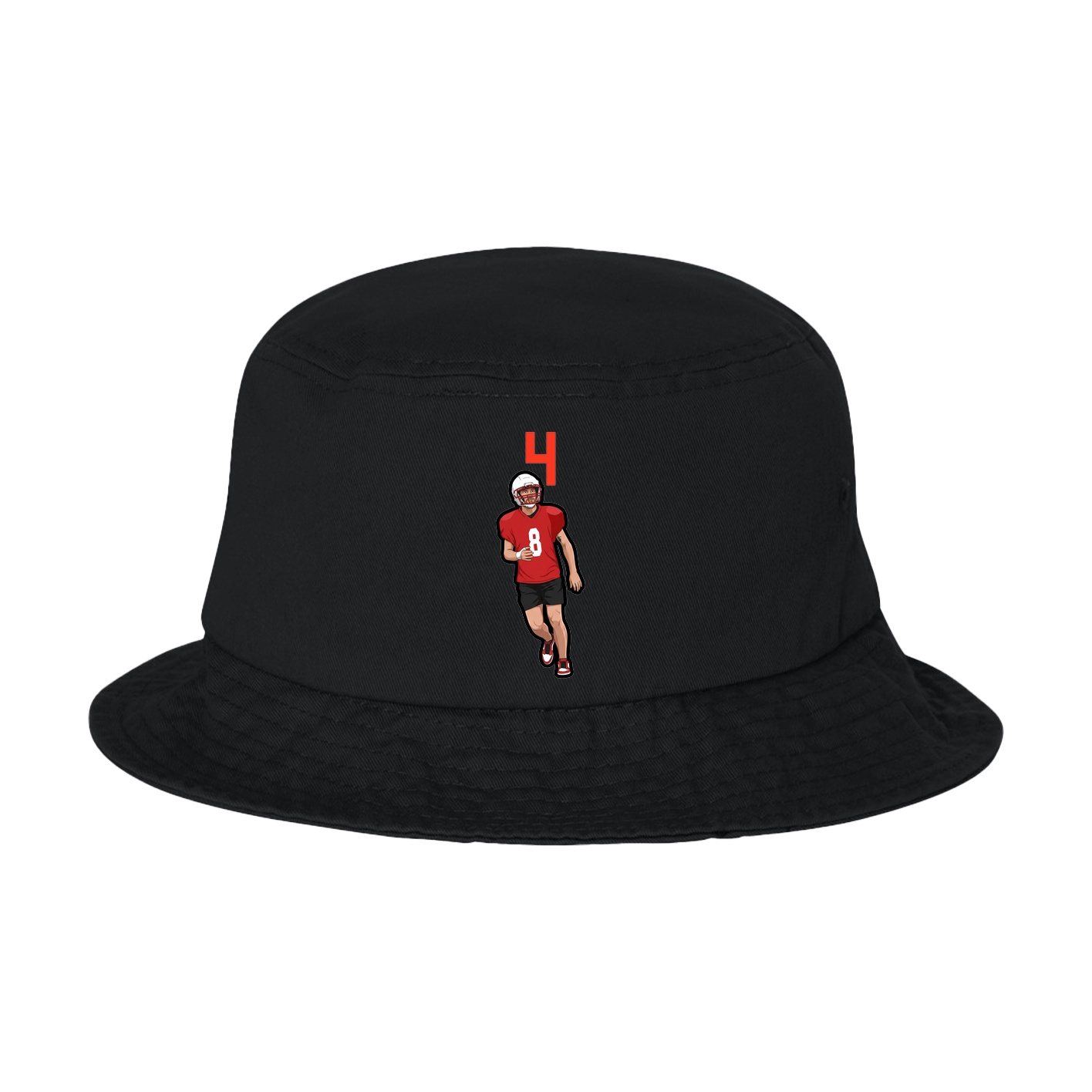 Bucket Cap — Number Top in Black