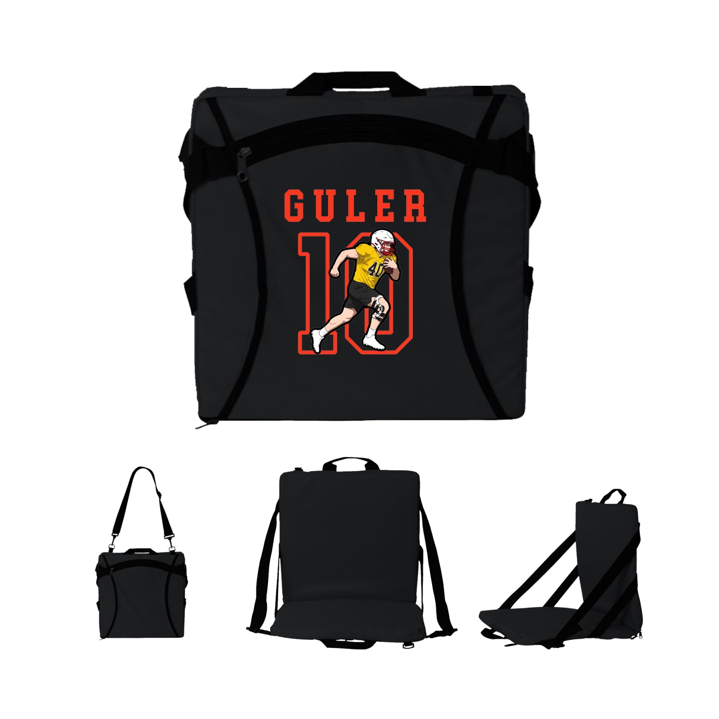 Folding Stadium Seat — Shirsey in Black