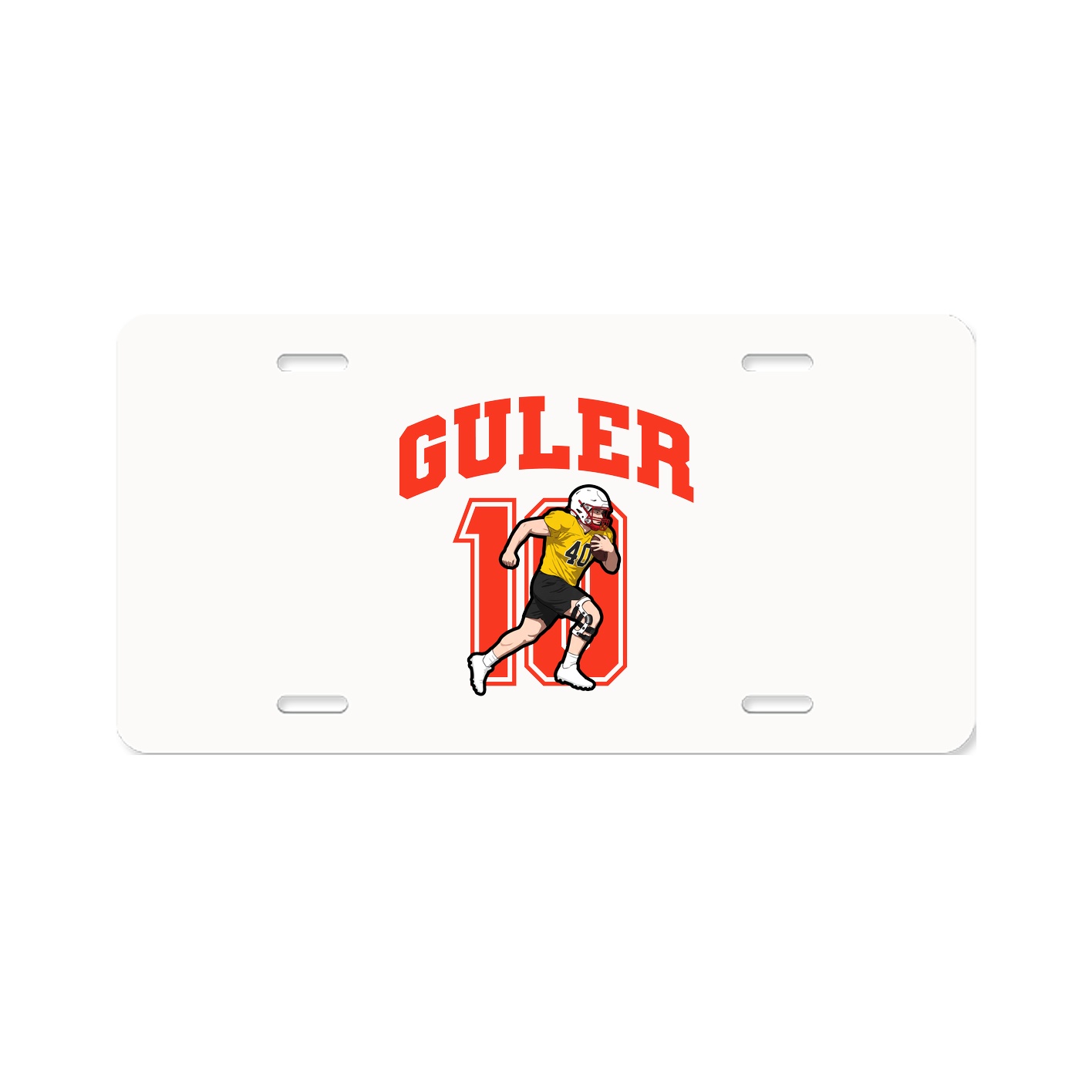 License Plate — Number in Classic