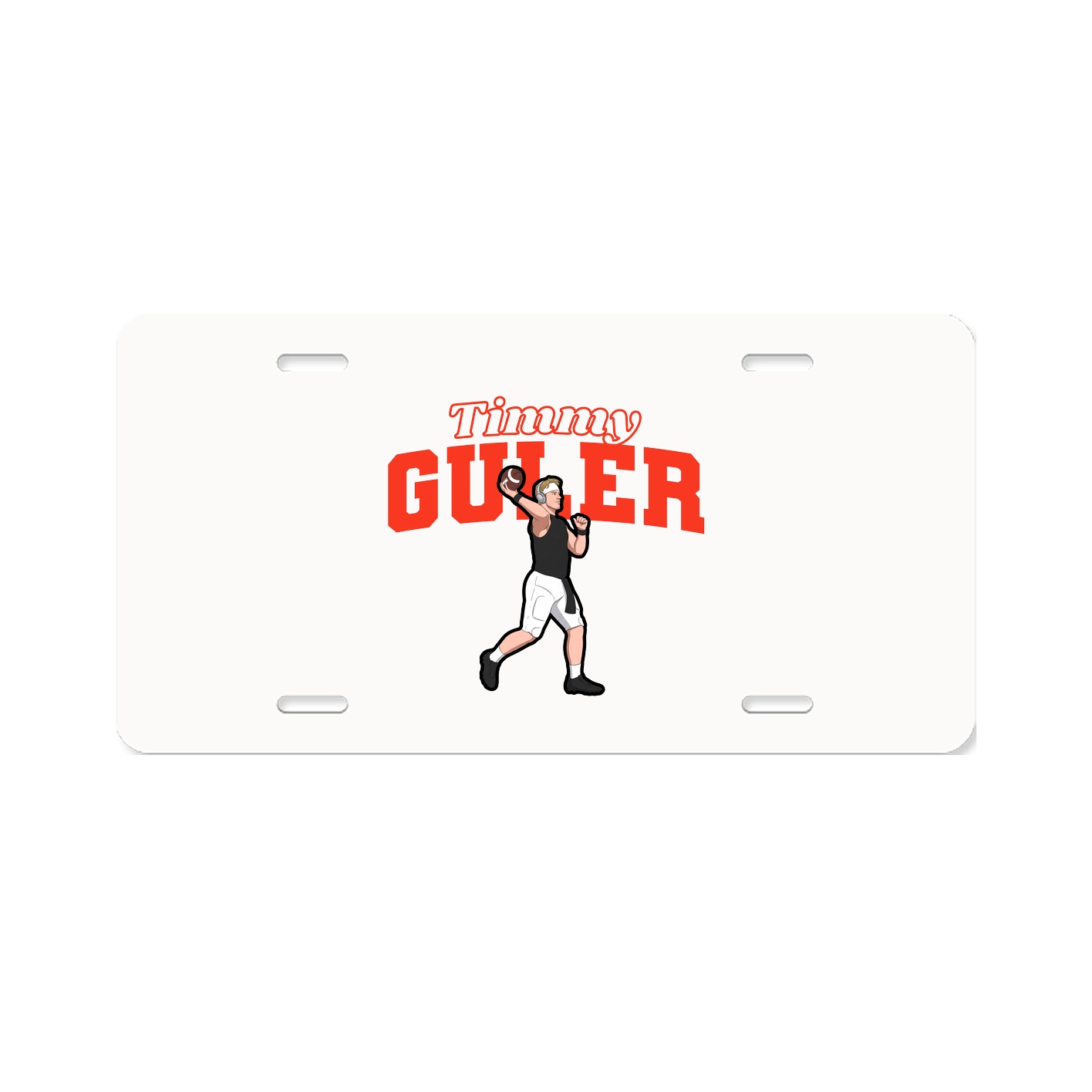 License Plate — Name Arch in Classic