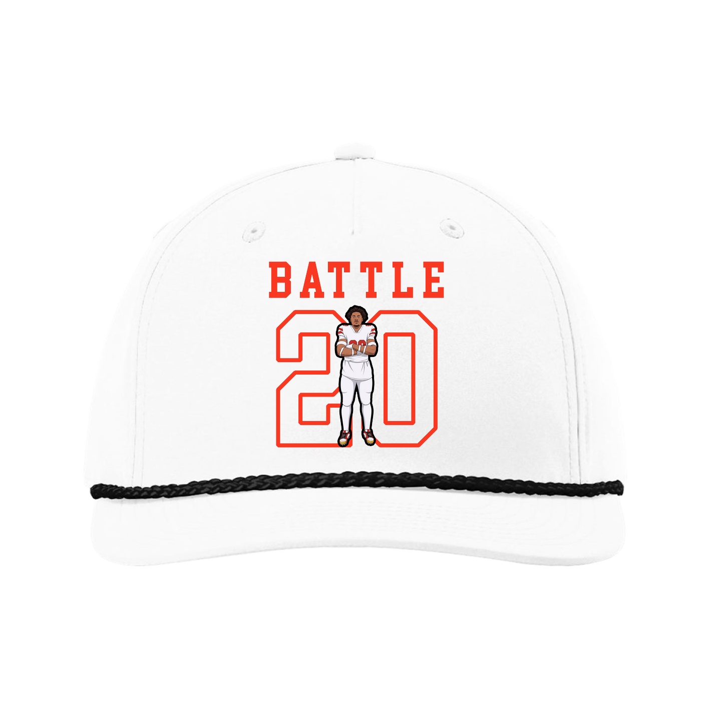 Five-Panel Classic Rope Cap — Shirsey in White