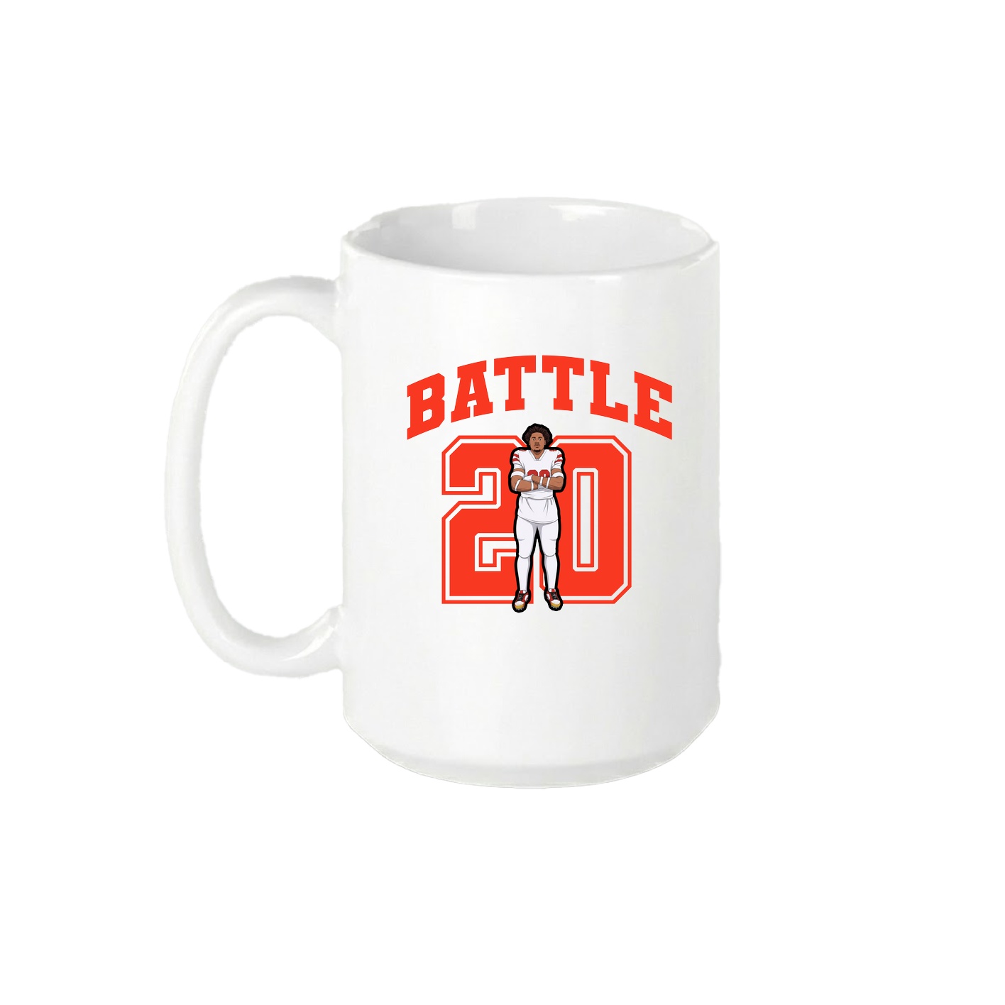 15oz Coffee Mug — Number in White
