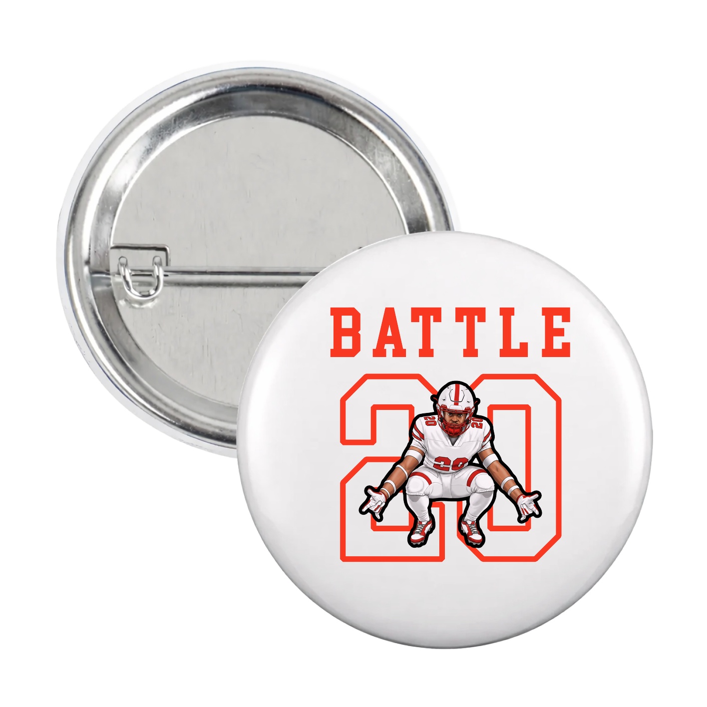 Game Day Button — Shirsey in White
