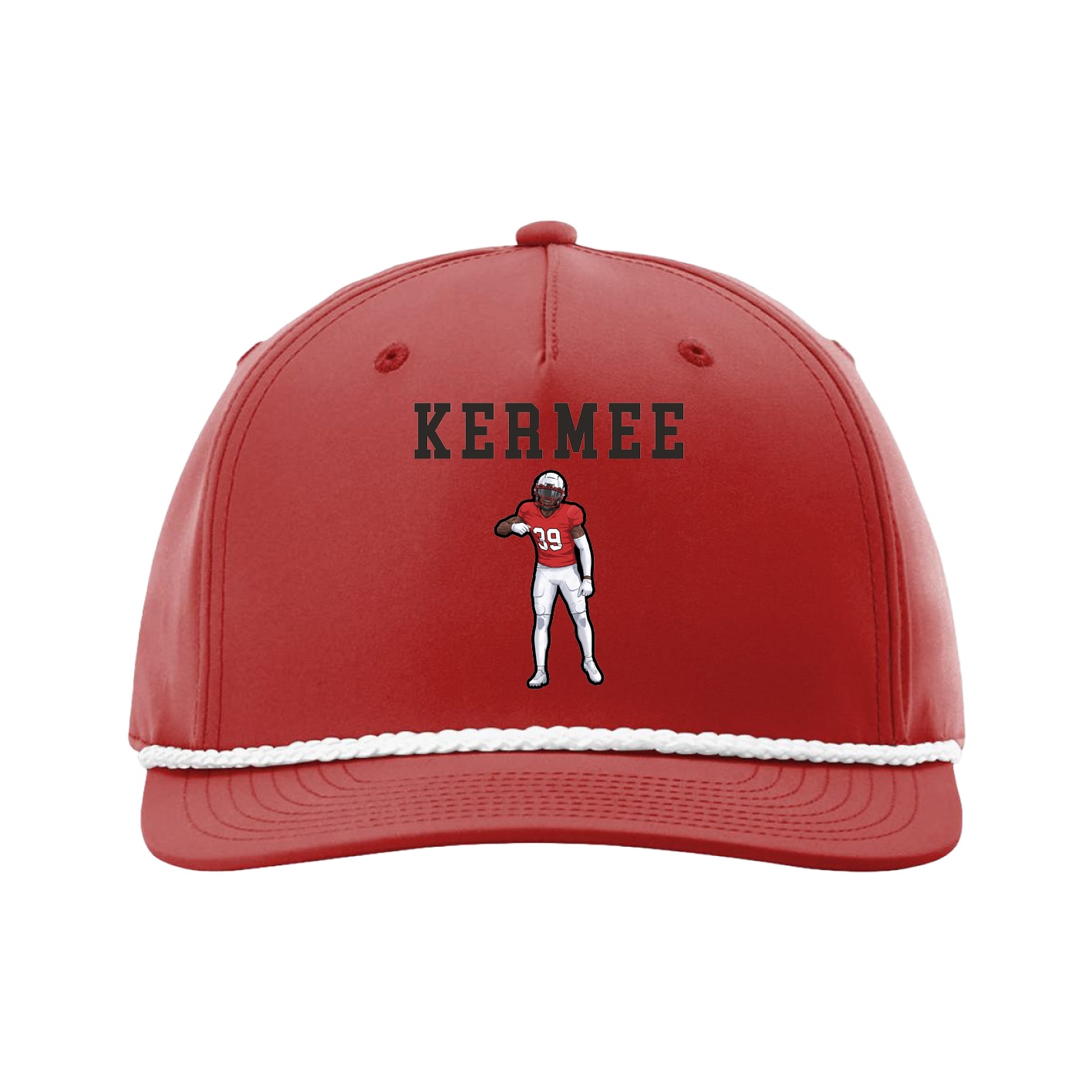 Five-Panel Classic Rope Cap — Shirsey in Red