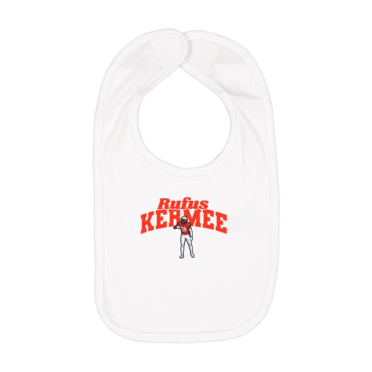 Infant Bib — Signature Arch in White