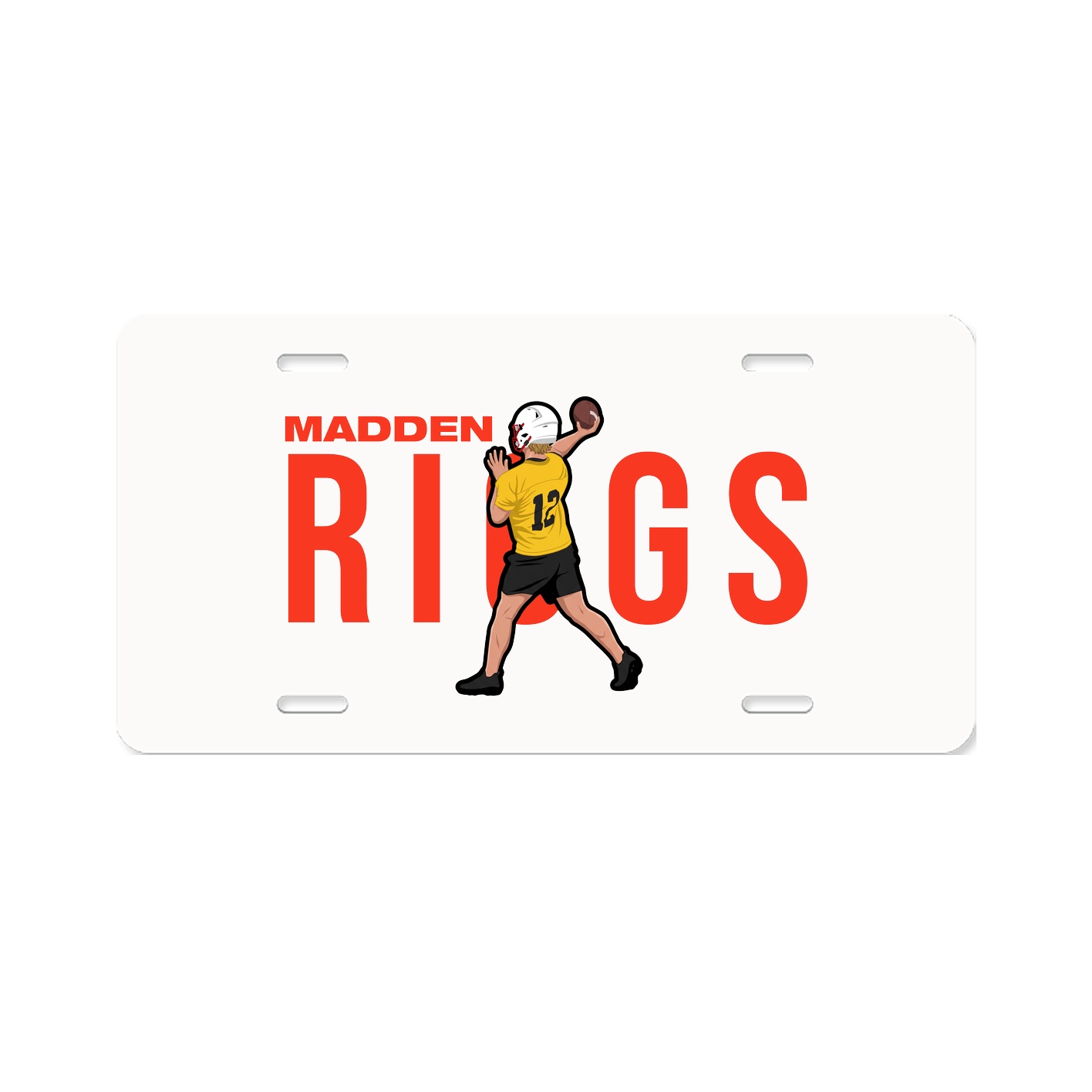 License Plate — Player Name in Classic