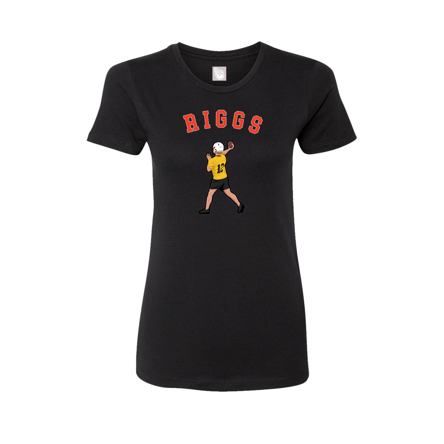 Fitted Women's Tee — Shirsey Arch in Black