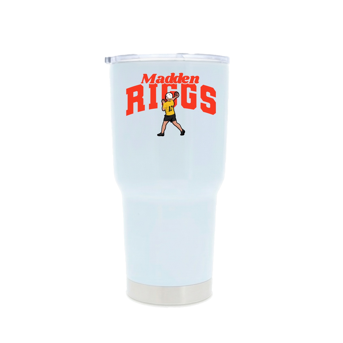 30oz Stainless Steel Tumbler — Signature Arch in White