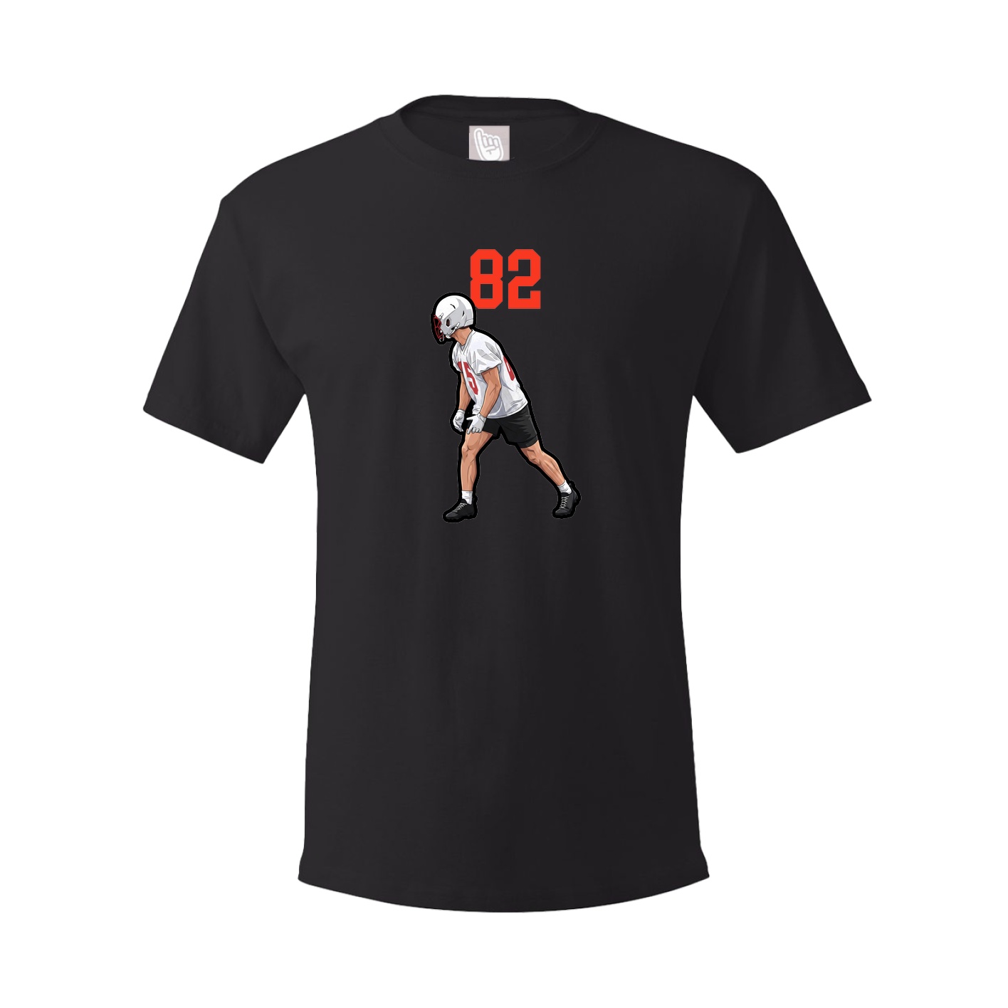 Youth Tee — Number Top in Black
