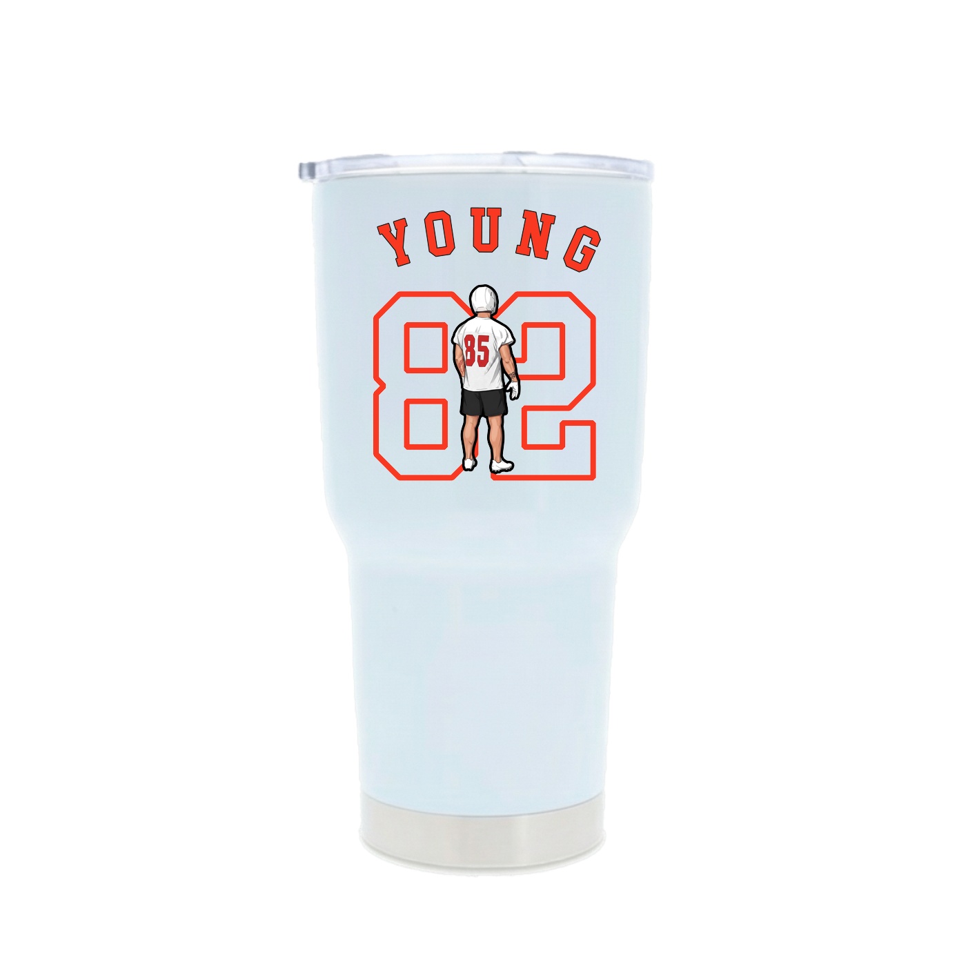 30oz Stainless Steel Tumbler — Shirsey Arch in White