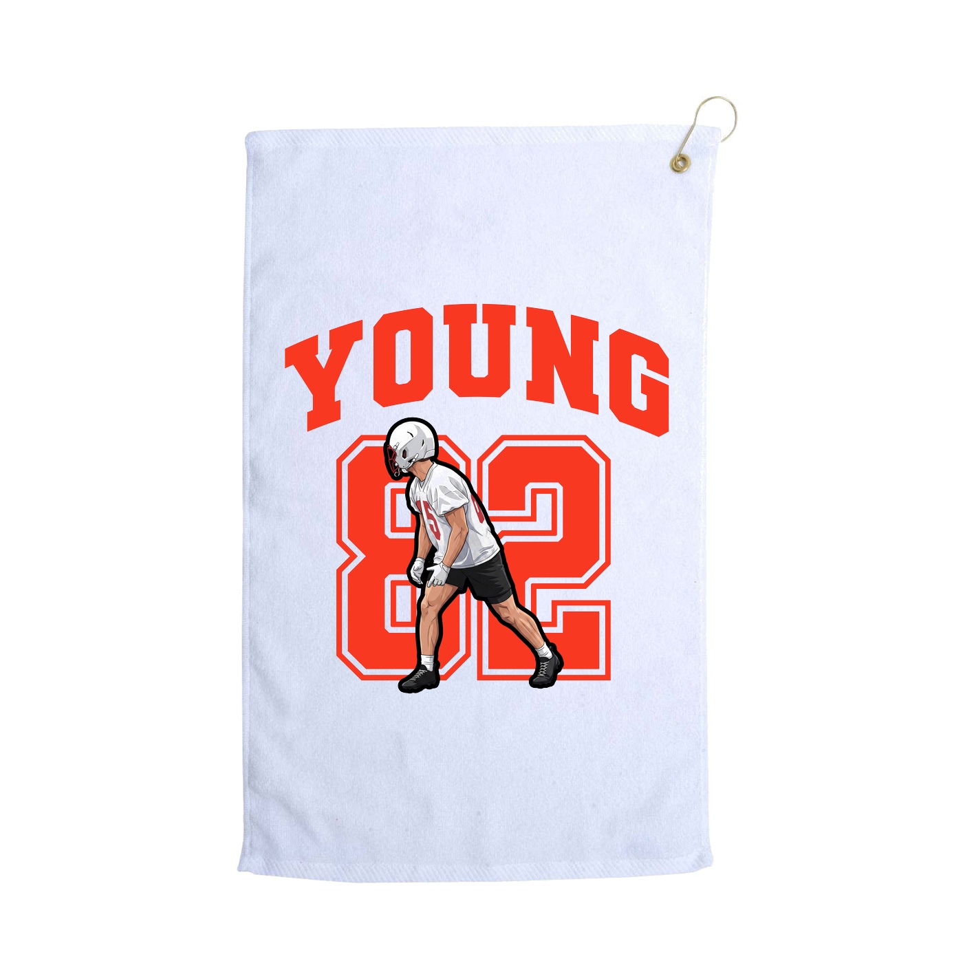 Golf Towel — Number in White