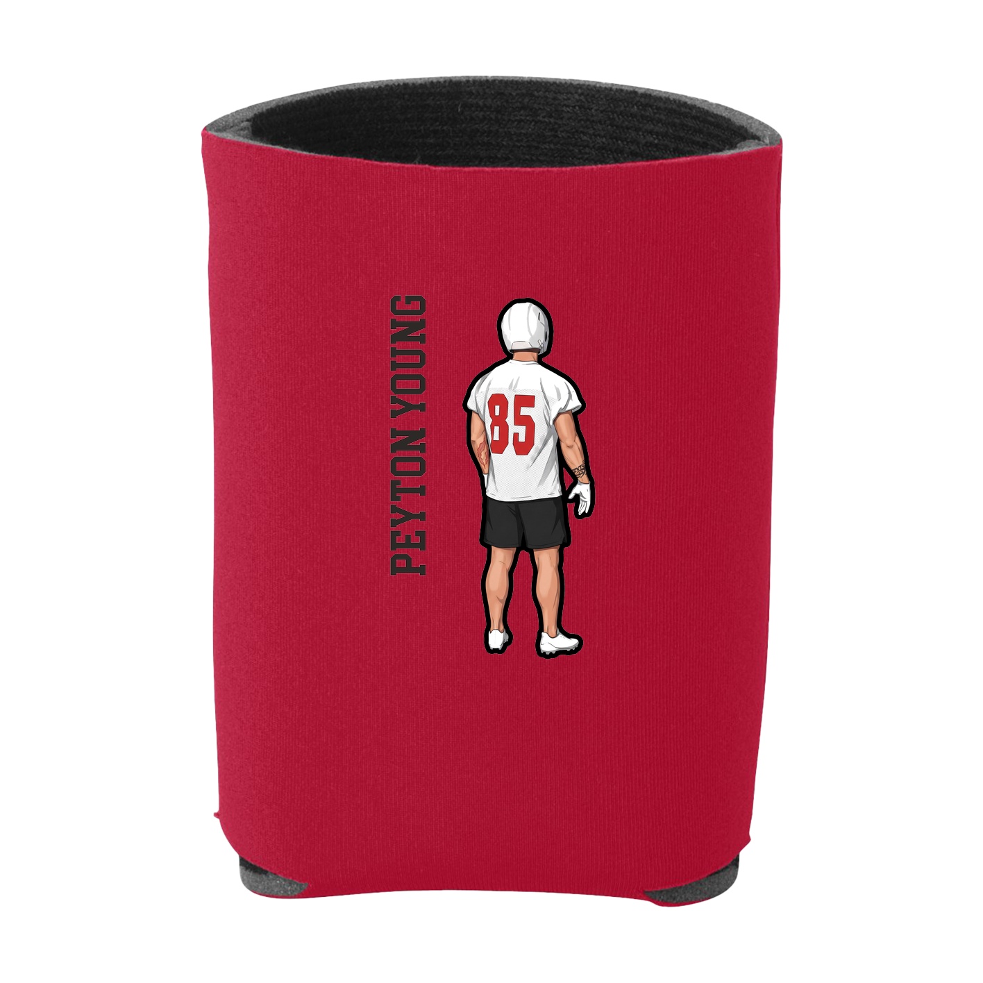 Can Holder — Name Vertical in Red