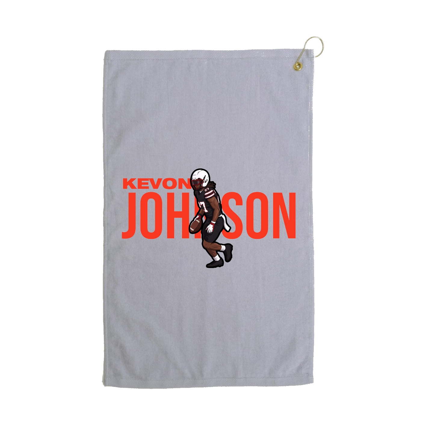 Golf Towel — Player Name in Grey
