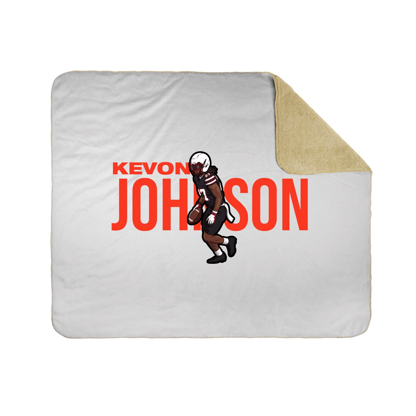 Throw Blanket — Player Name in White