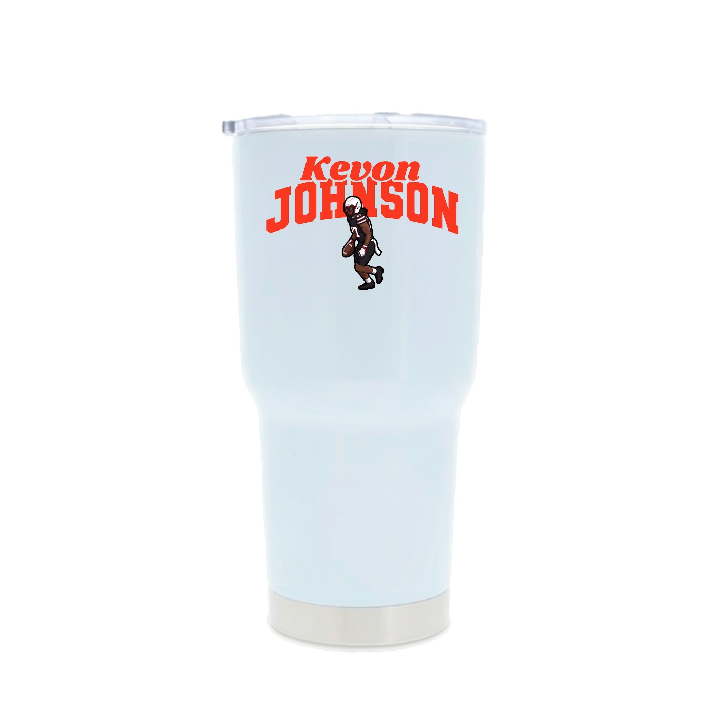 30oz Stainless Steel Tumbler — Signature Arch in White