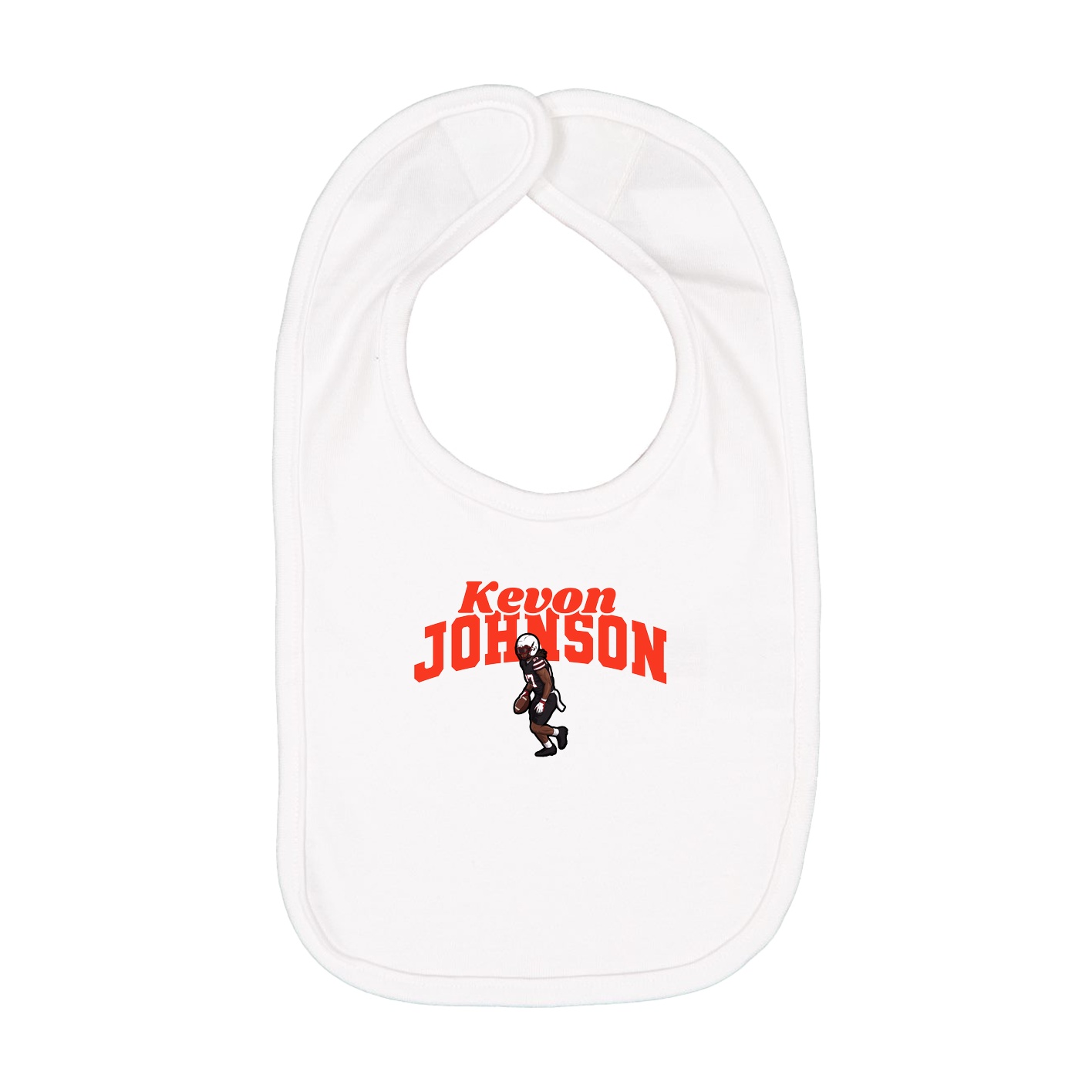 Infant Bib — Signature Arch in White