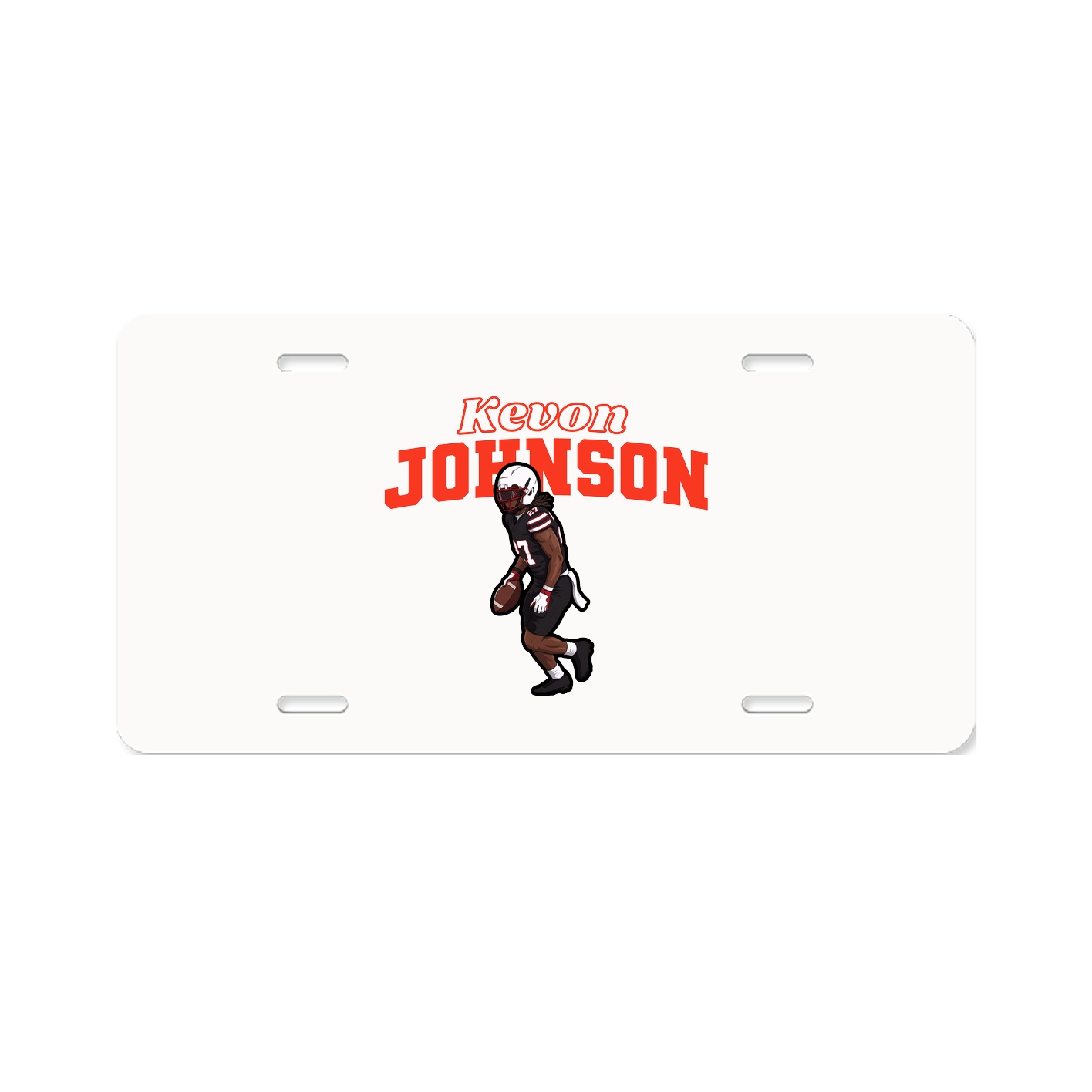 License Plate — Name Arch in Classic