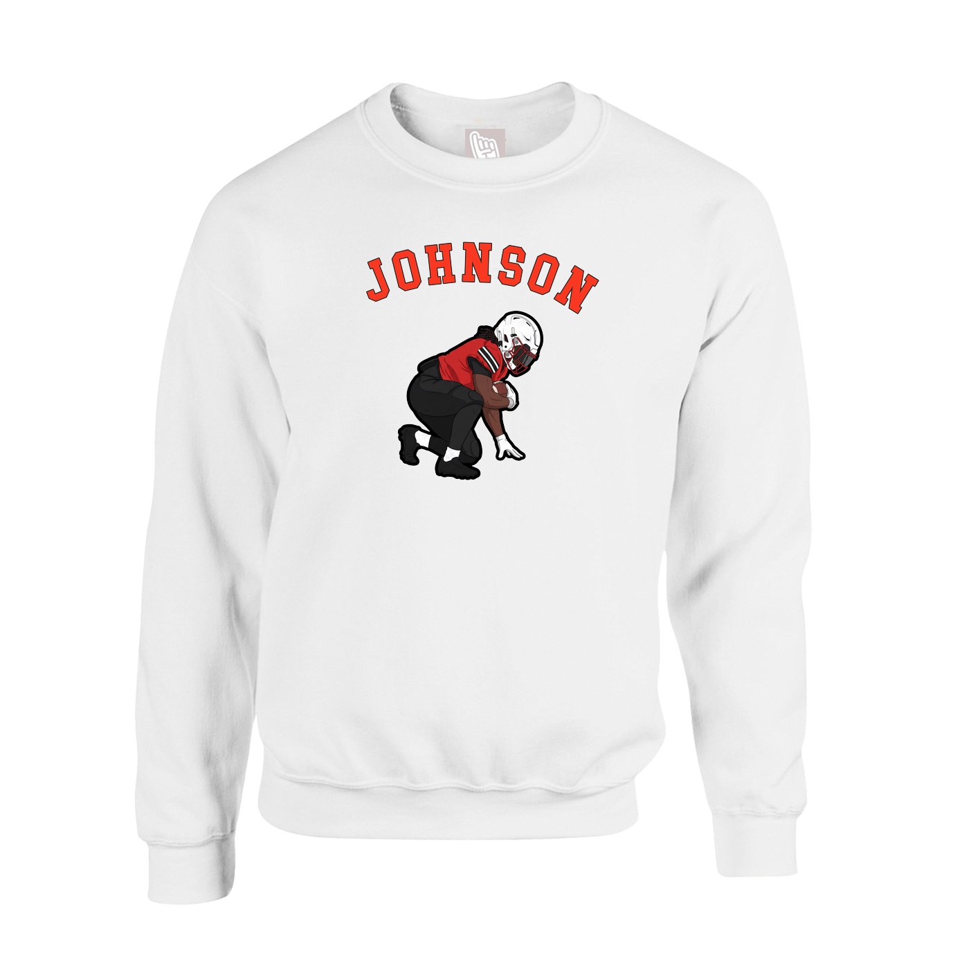 Fleece Crew — Shirsey Arch in White