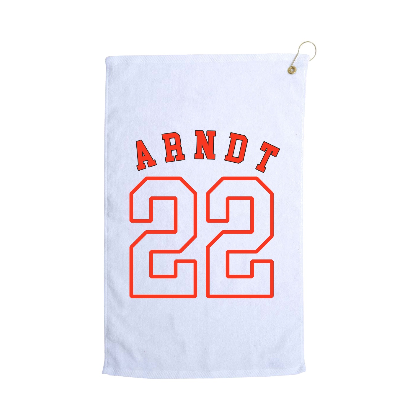 Golf Towel — Shirsey Arch in White