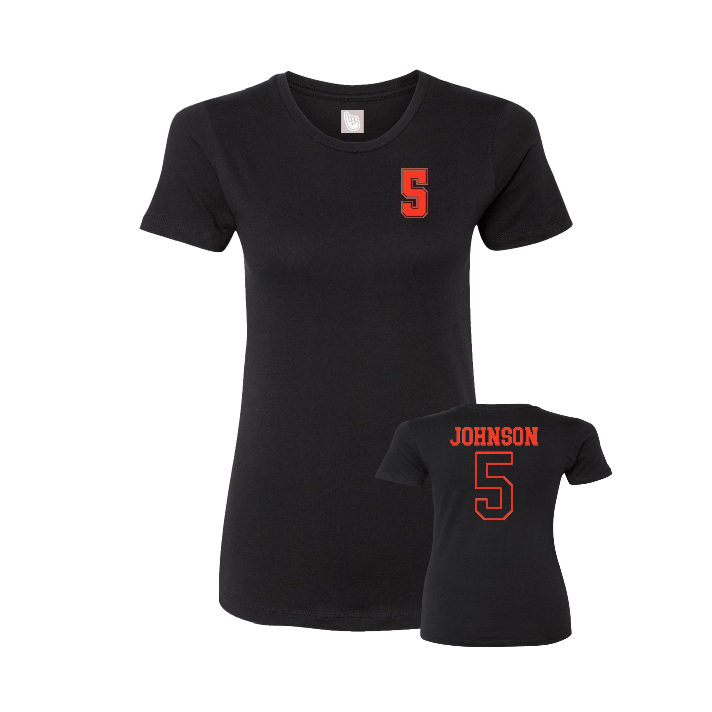 Womens Tee — Chest Back in Black