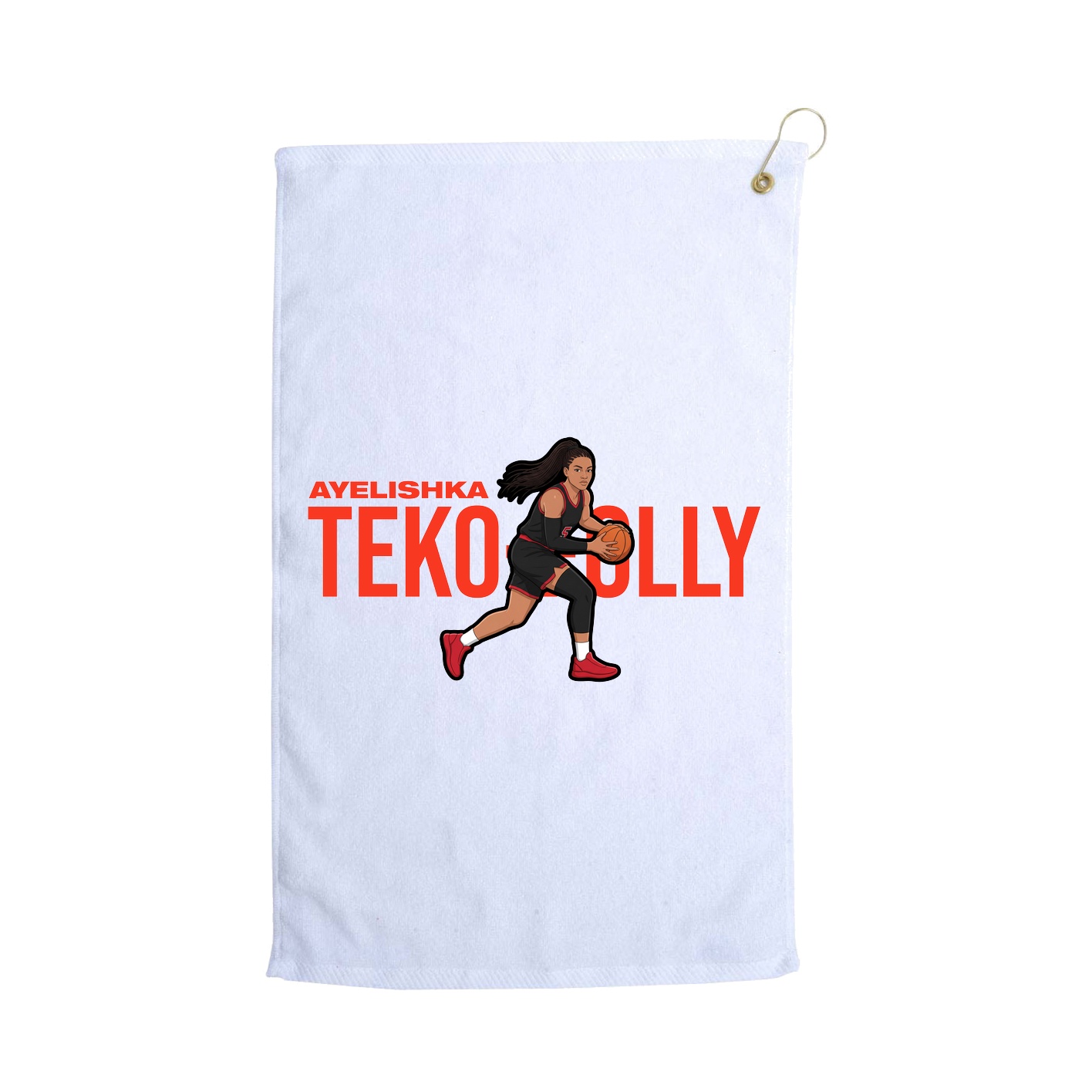 Golf Towel — Player Name in White