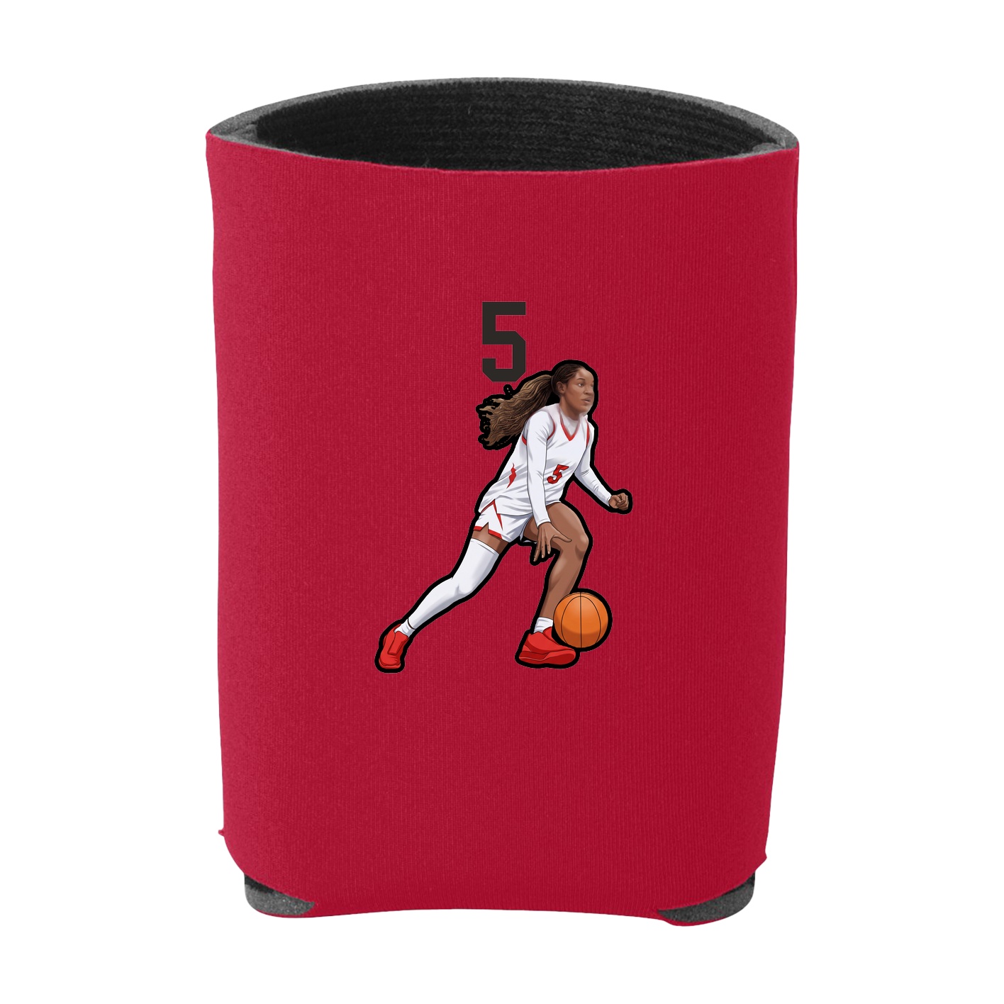 Can Holder — Number Top in Red