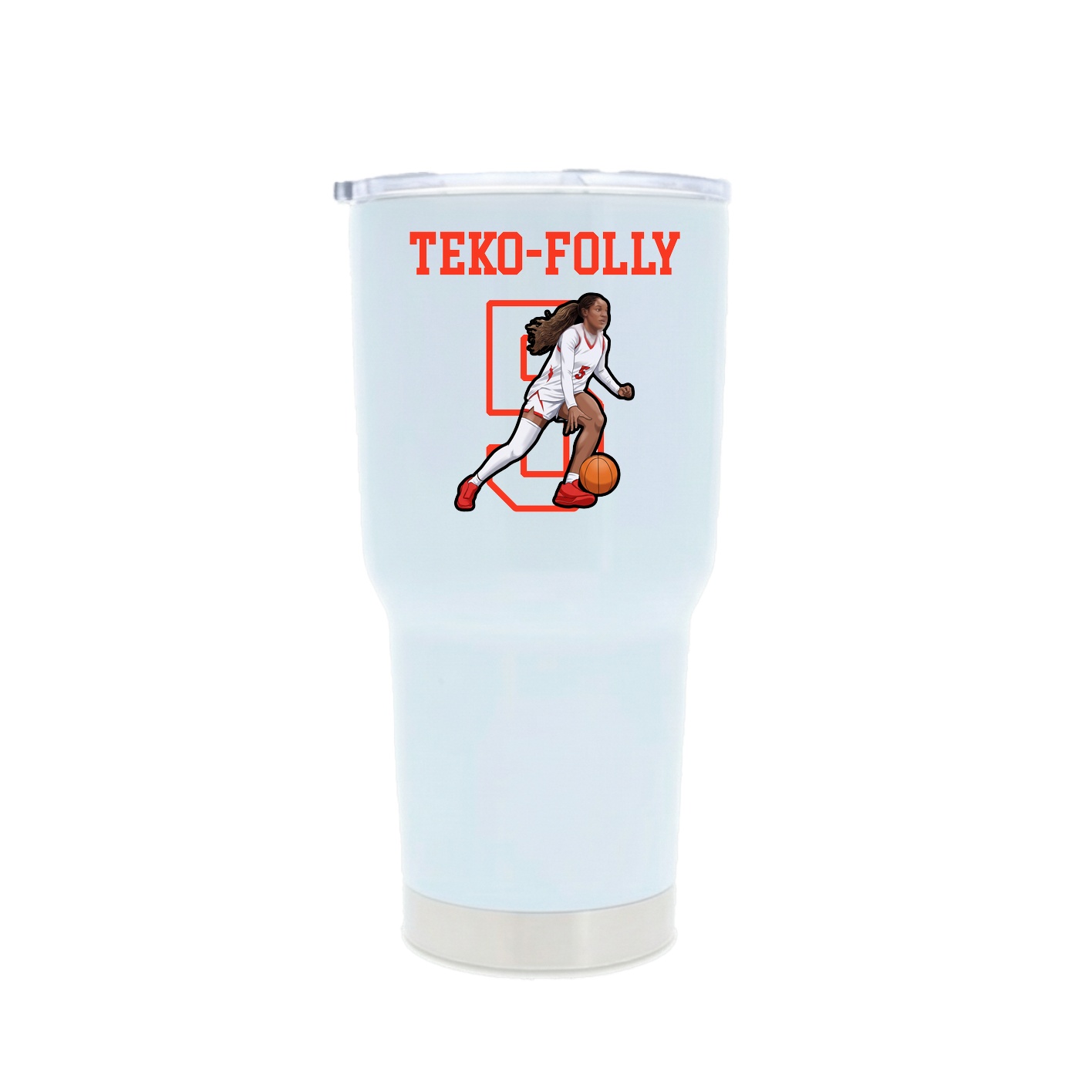 30oz Stainless Steel Tumbler — Shirsey in White