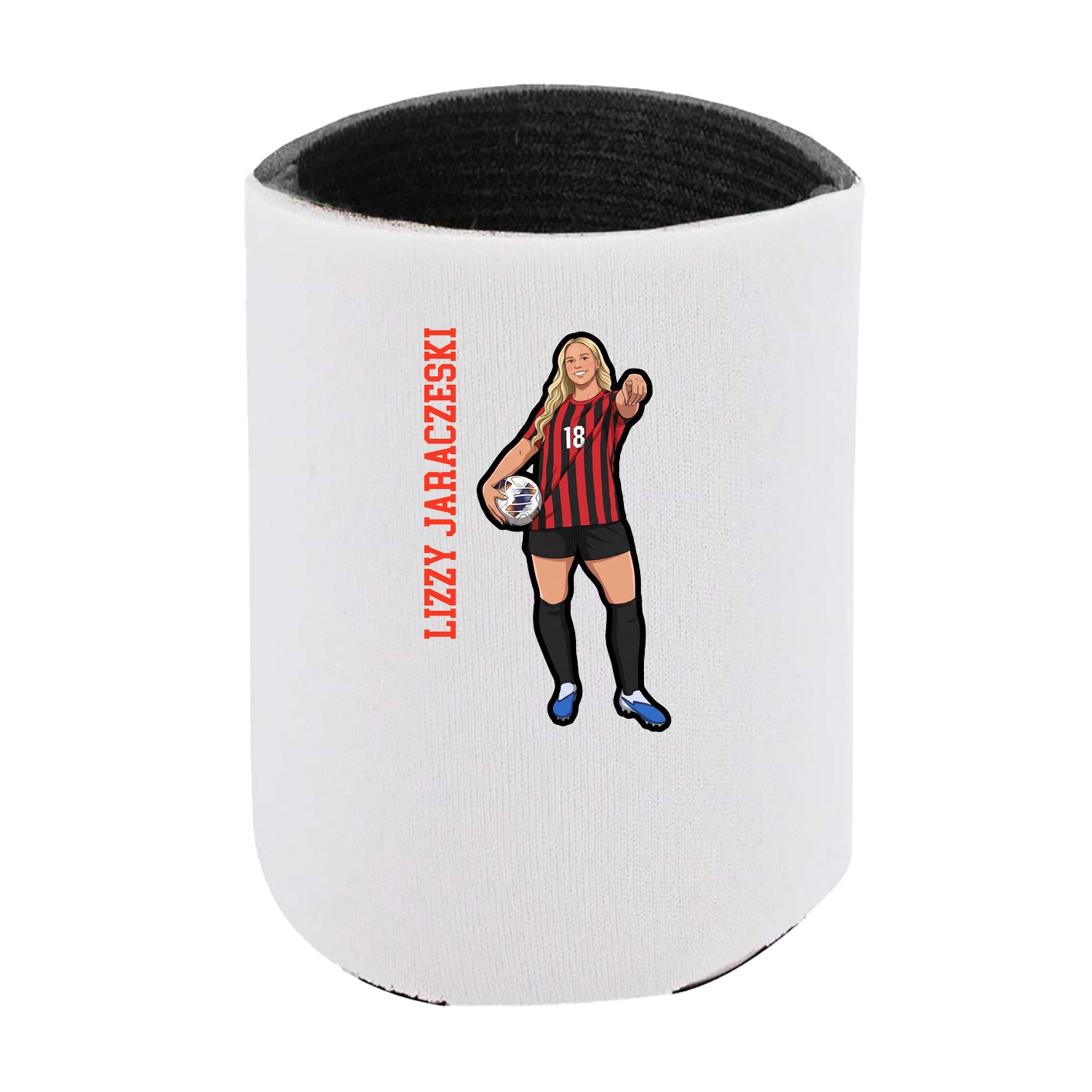 Can Holder — Name Vertical in White