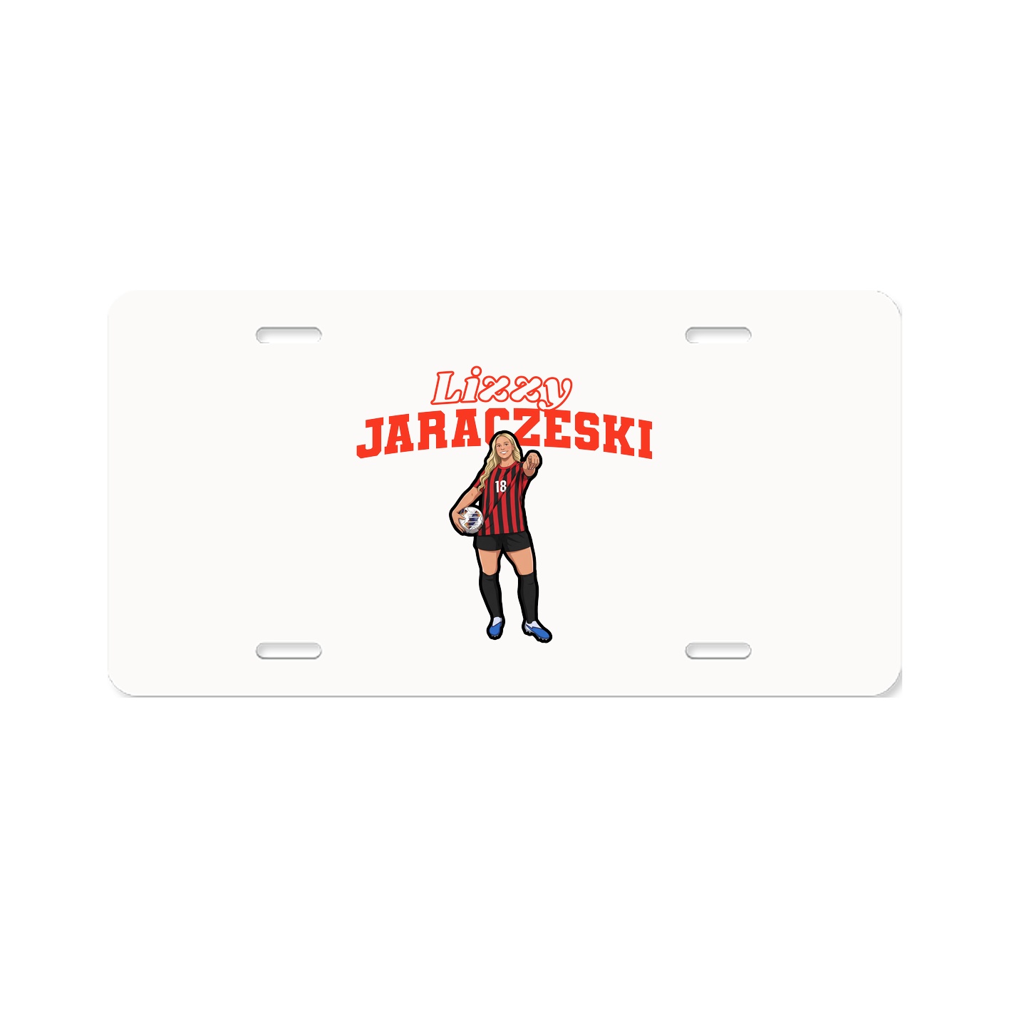 License Plate — Name Arch in Classic